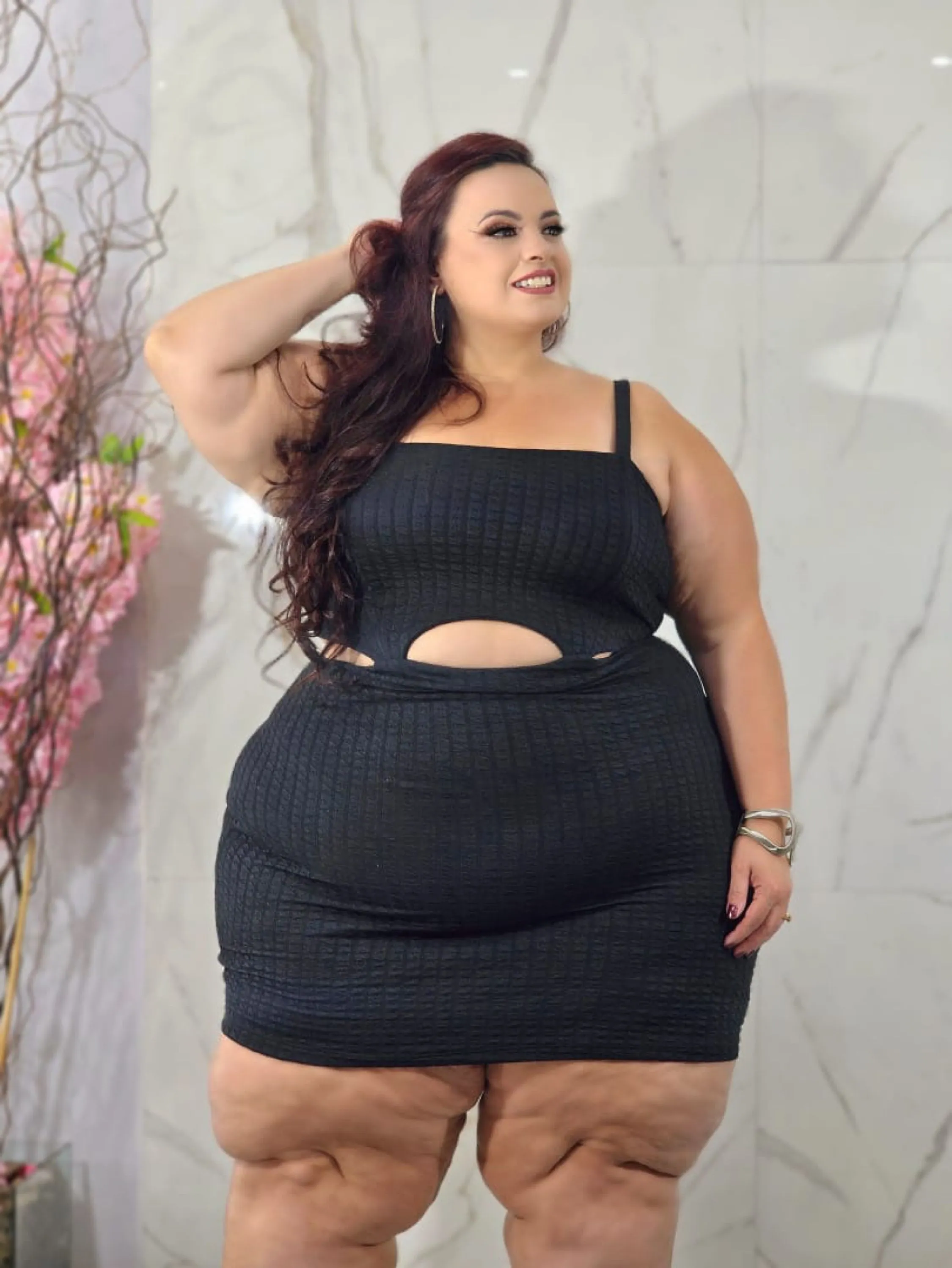 Vestido balada plus size alça