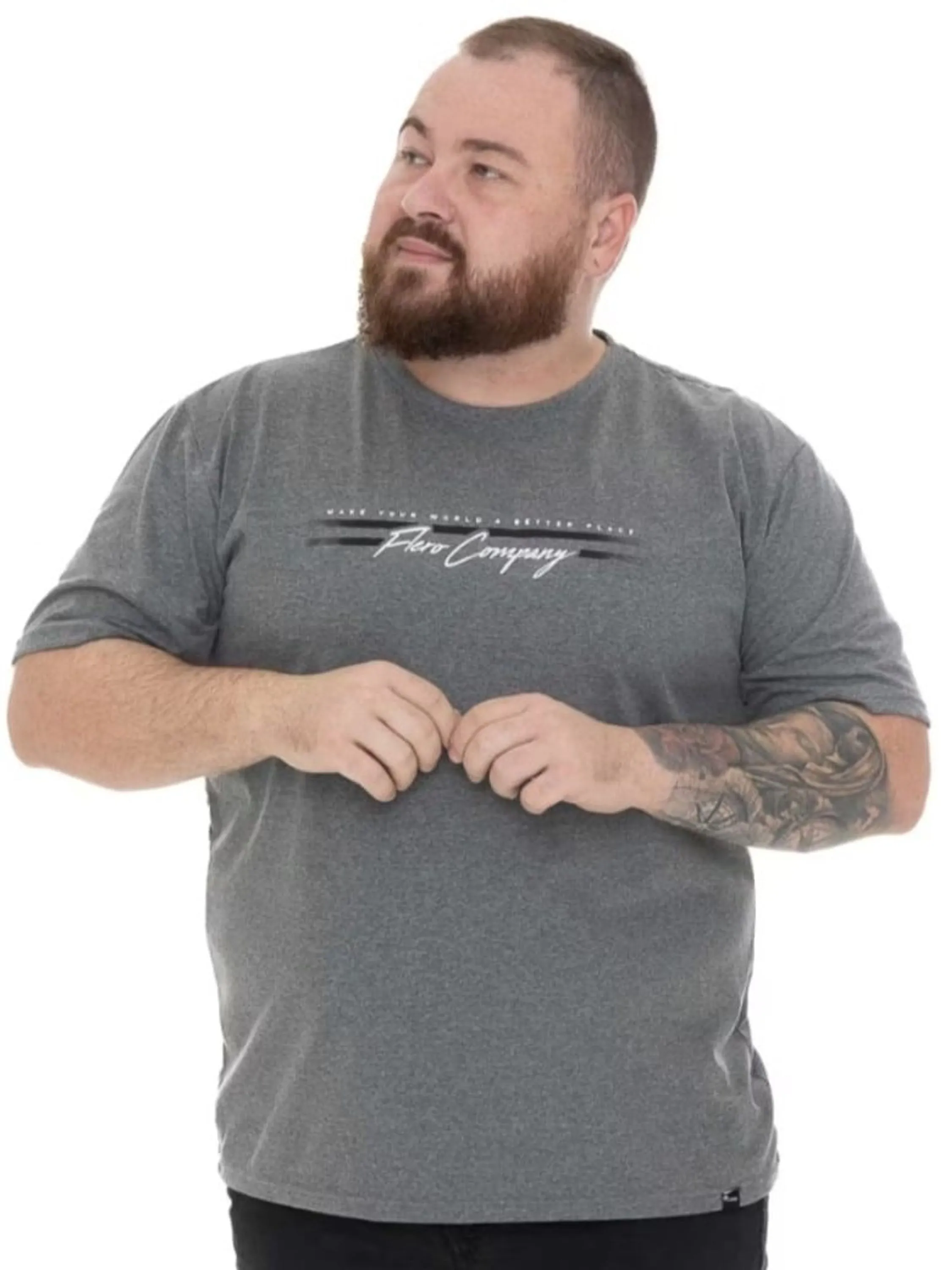 Plus size algodão estampada