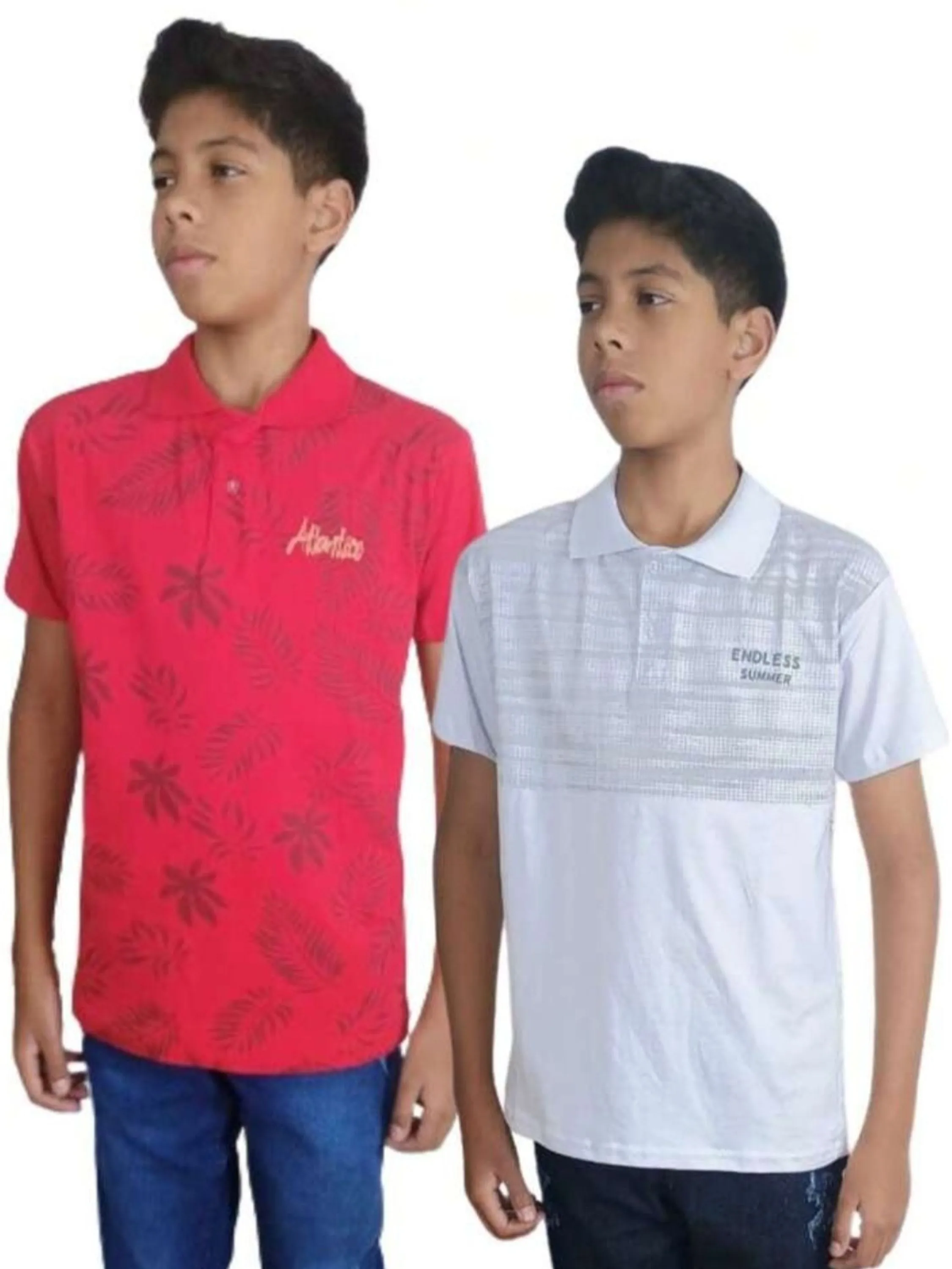 Polo infantil estampada