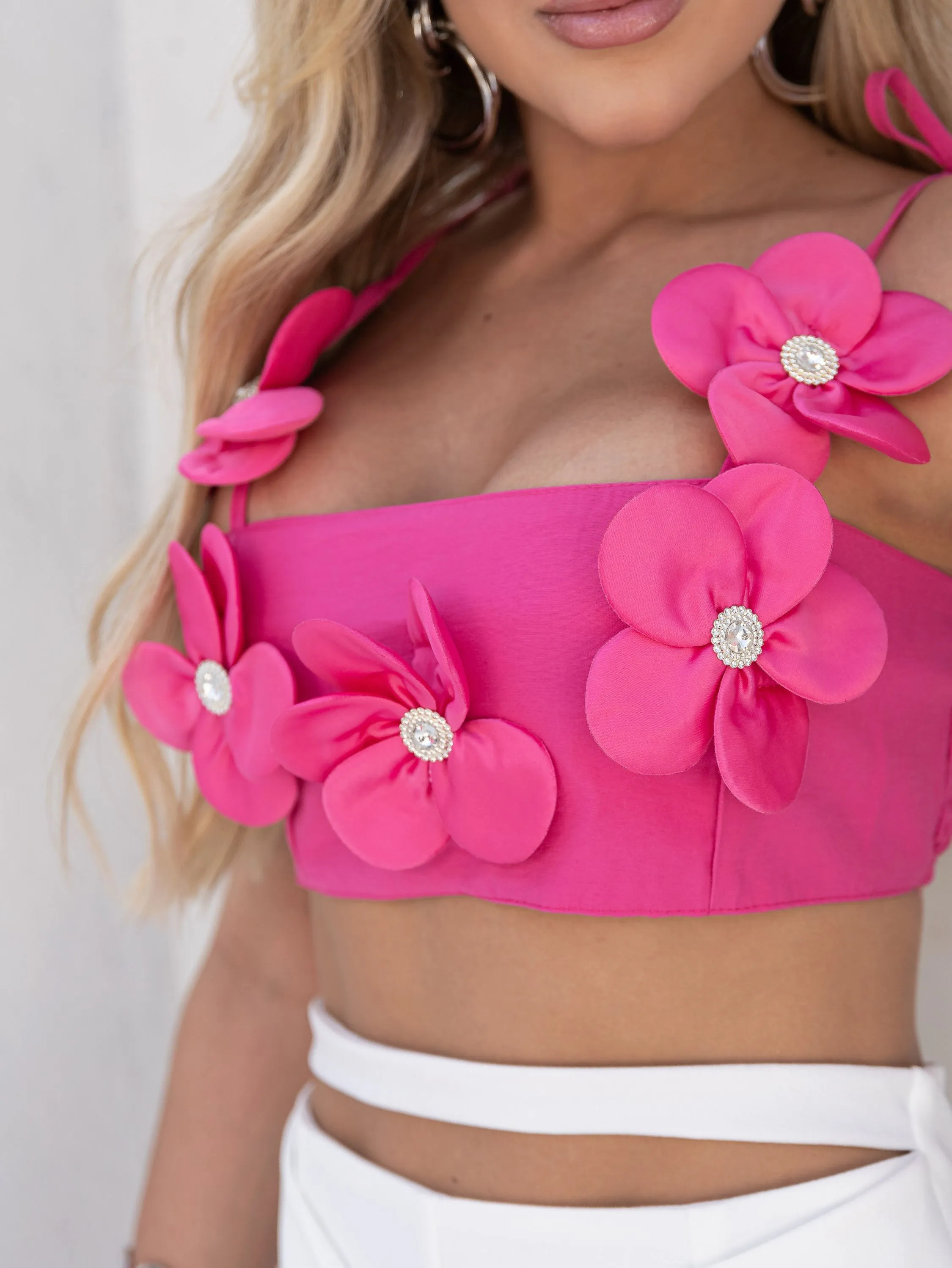 Cropped flor(B004)