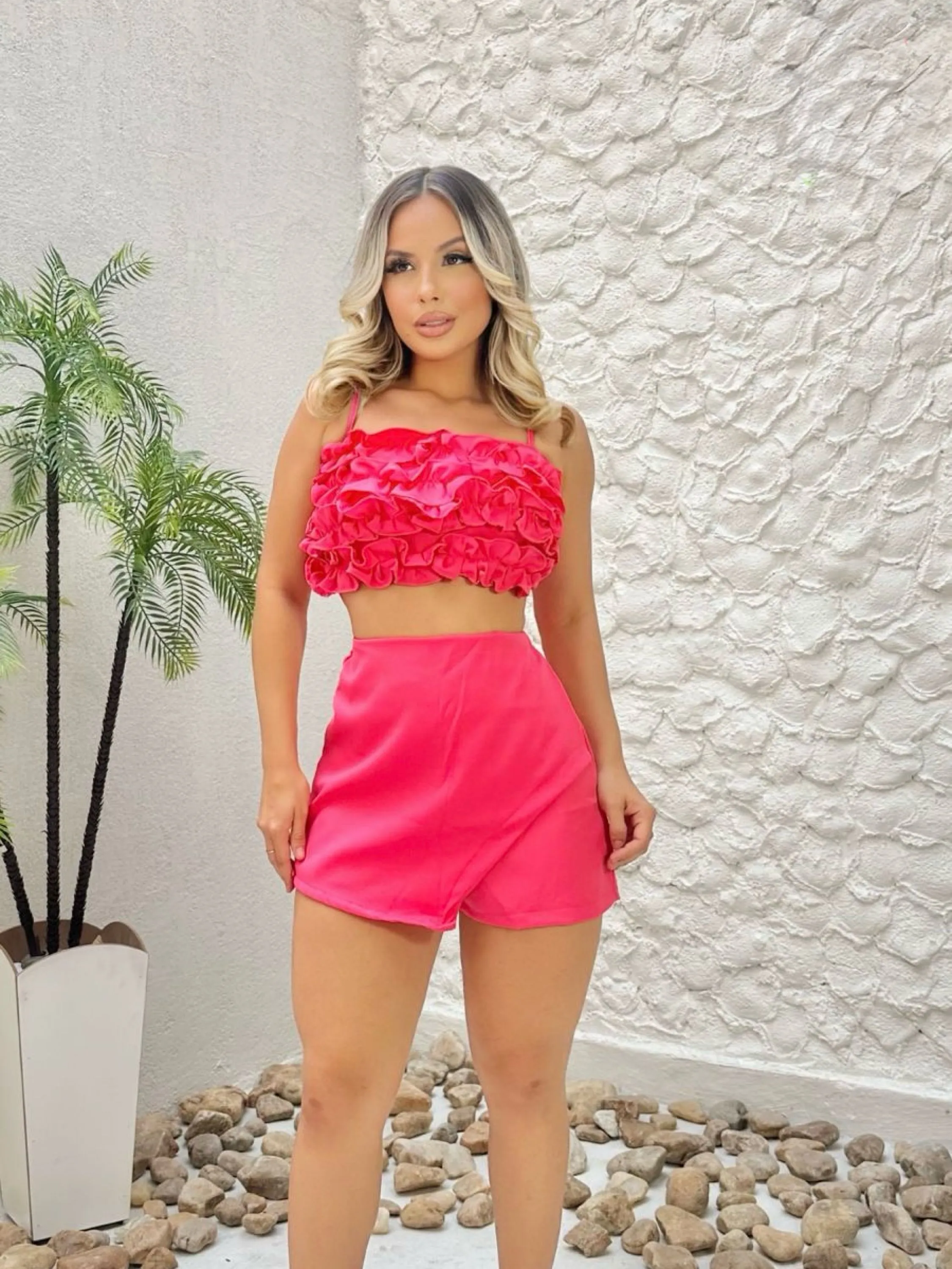 Conjunto (cropped e short)