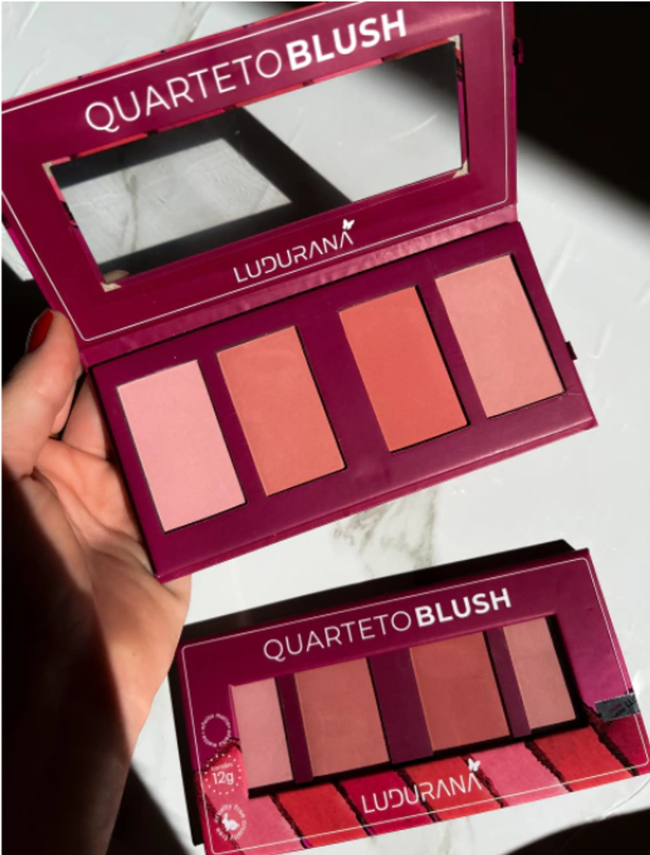 Paleta Quarteto de Blush - Ludurana