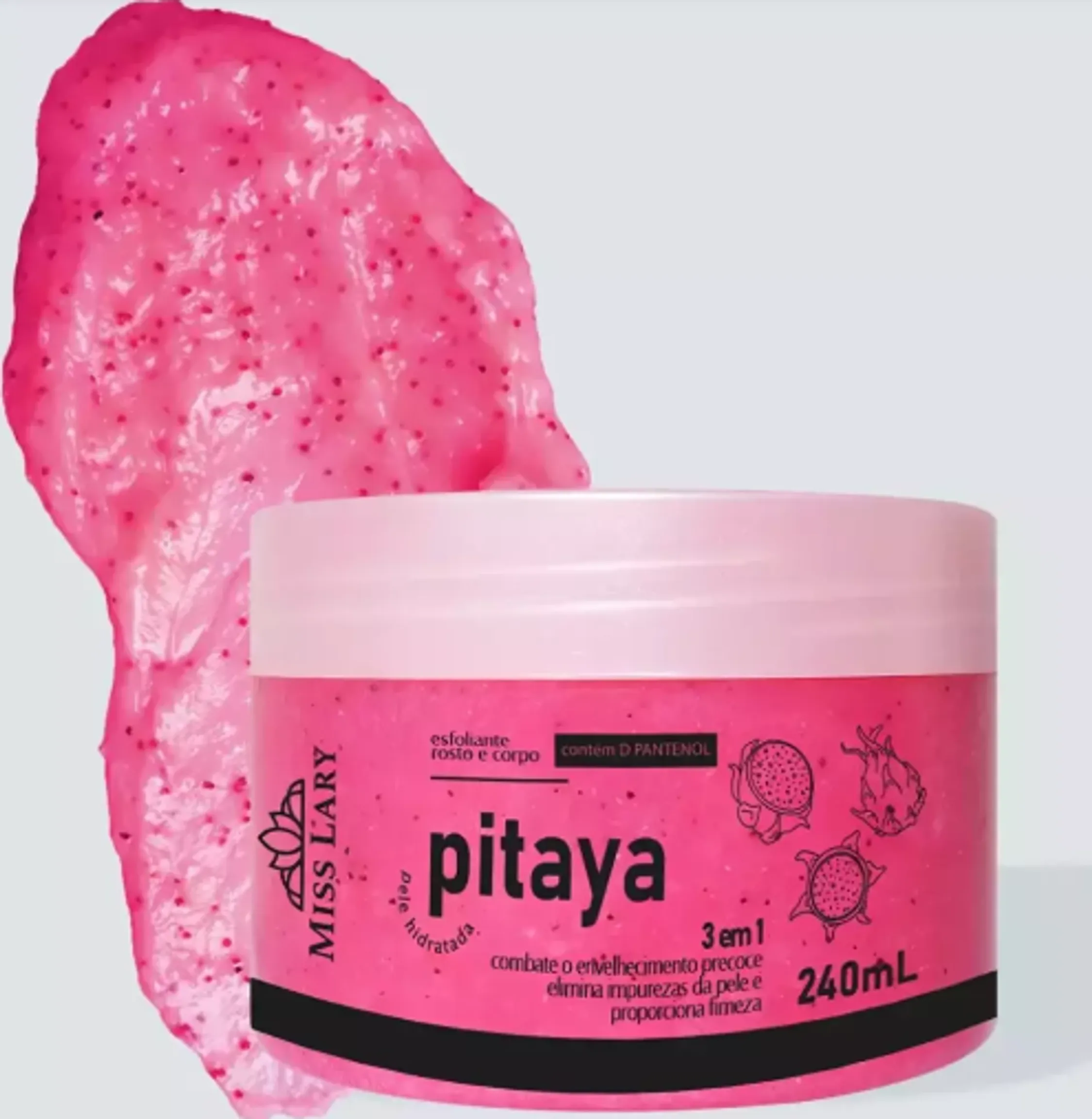 Esfoliante Rosto e Corpo Pitaya  Miss Lary