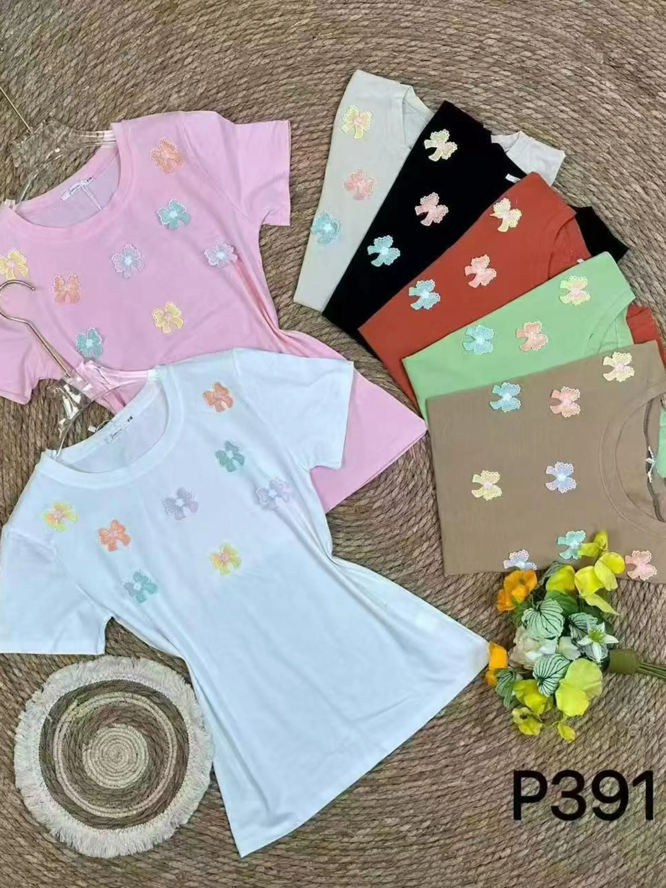 T-shirt algodão kit-8 # P391