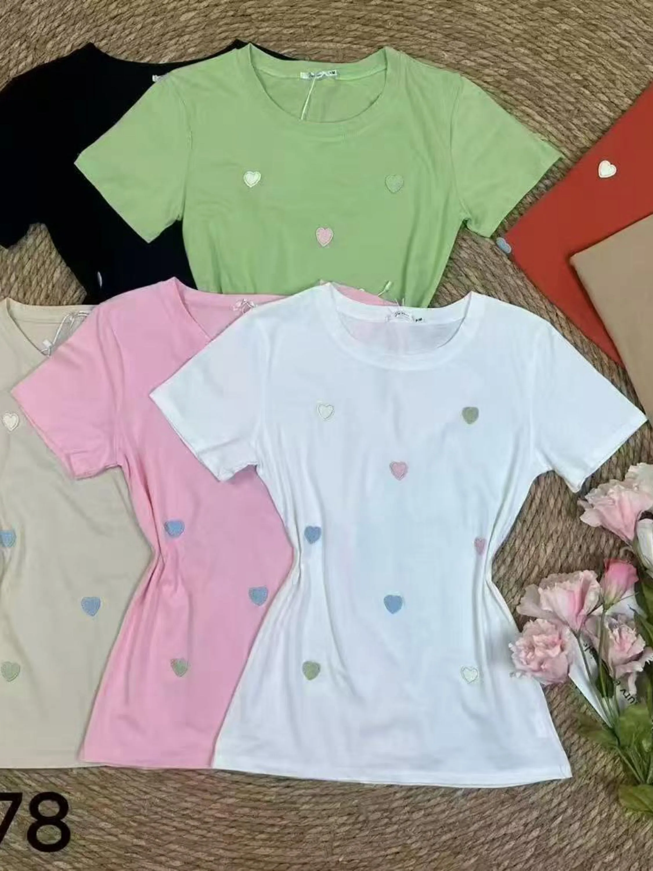 T-shirt algodão kit-8 # P378