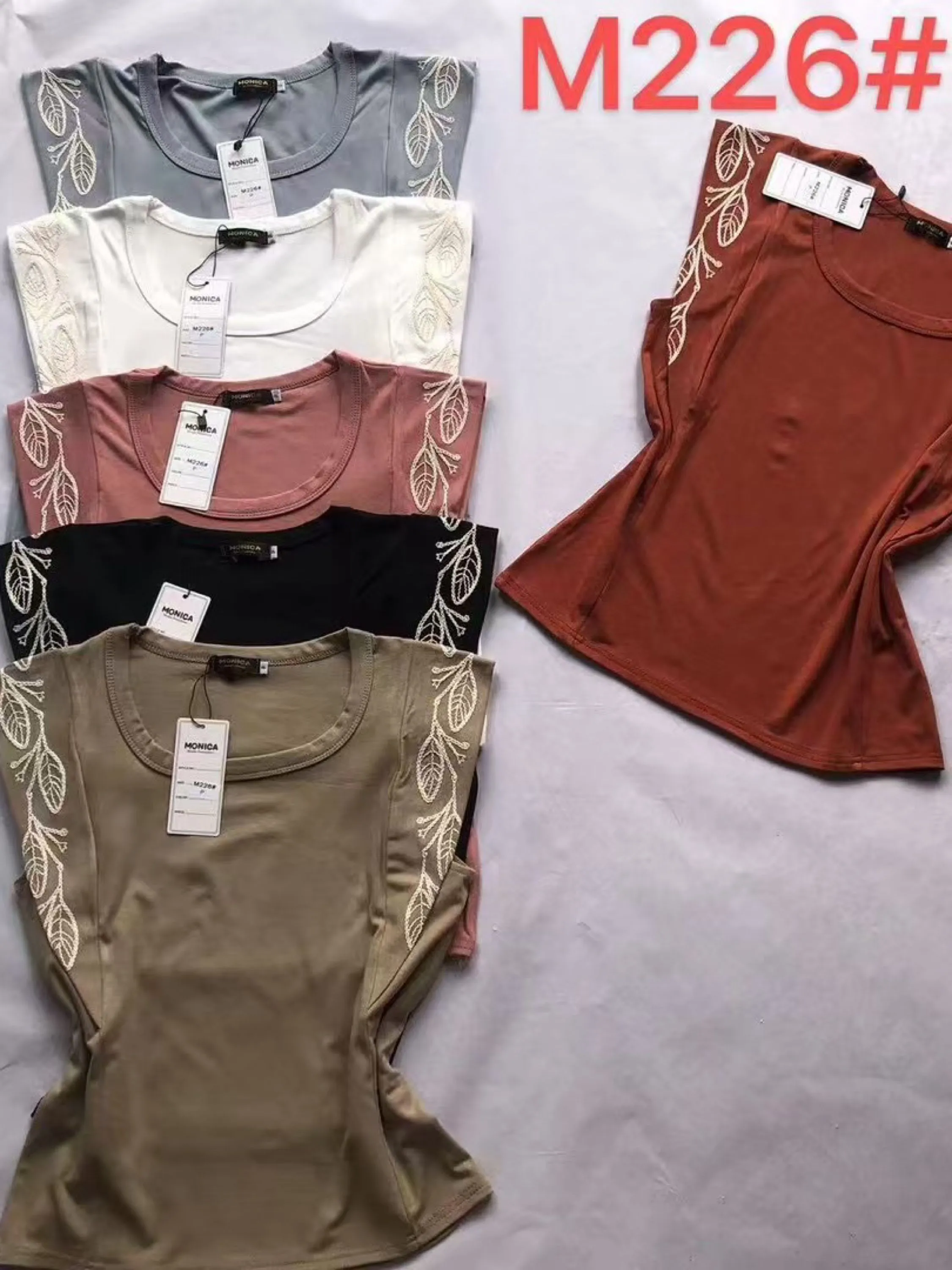 T-shirt algodão kit-6 # M-226