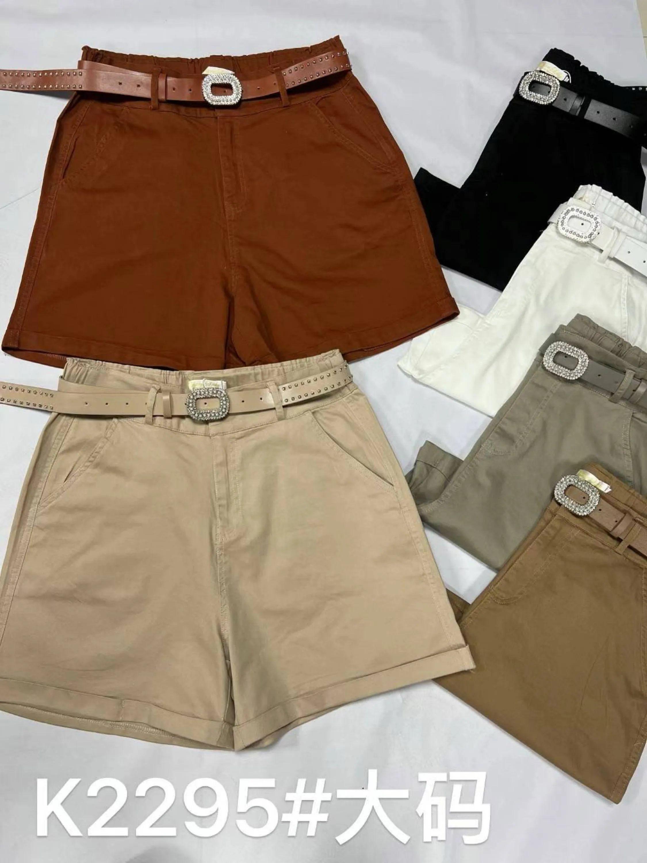 Short sarja com cinto_K2295