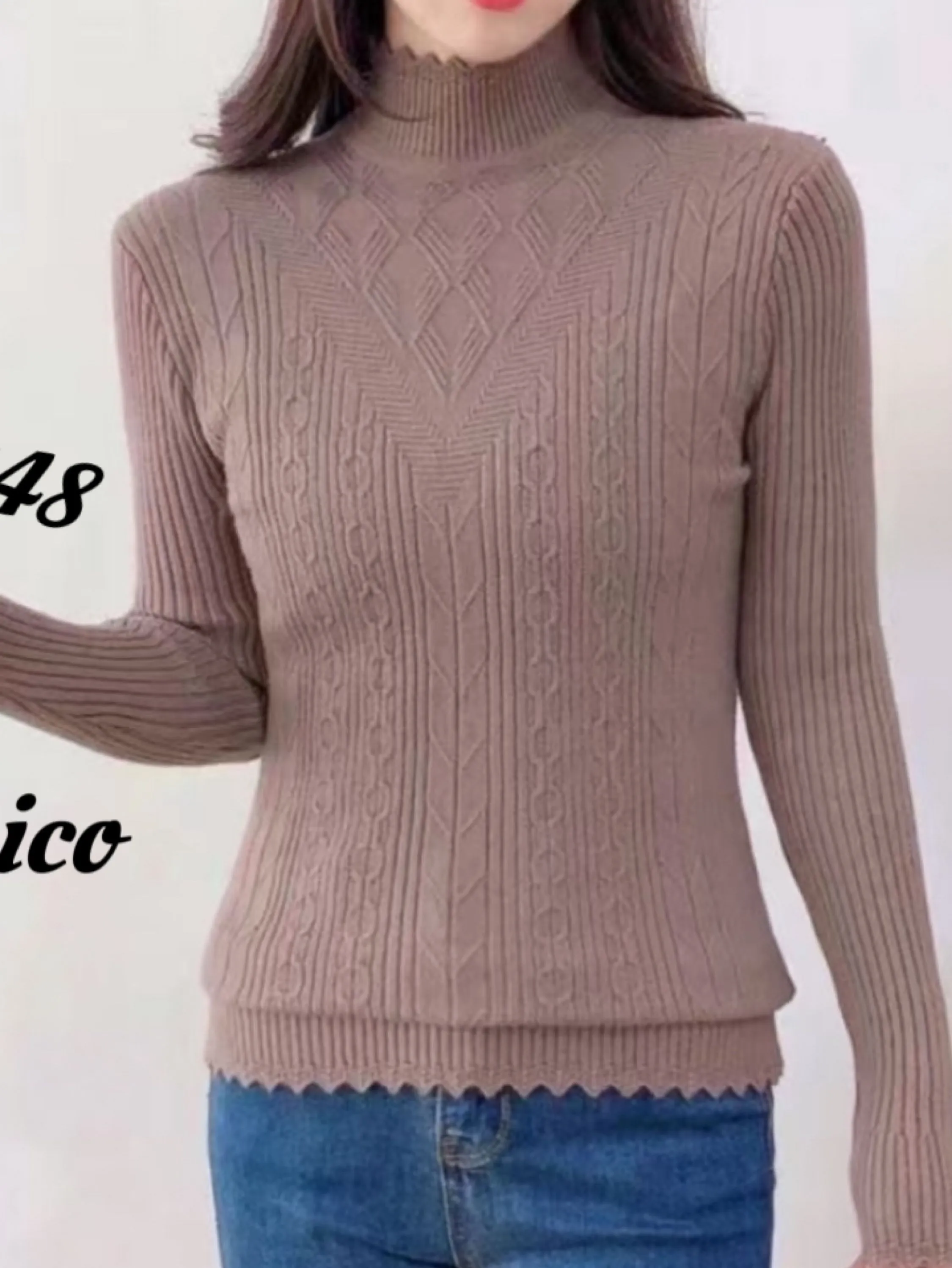 Blusa modal gola alta kit-12 # 29048