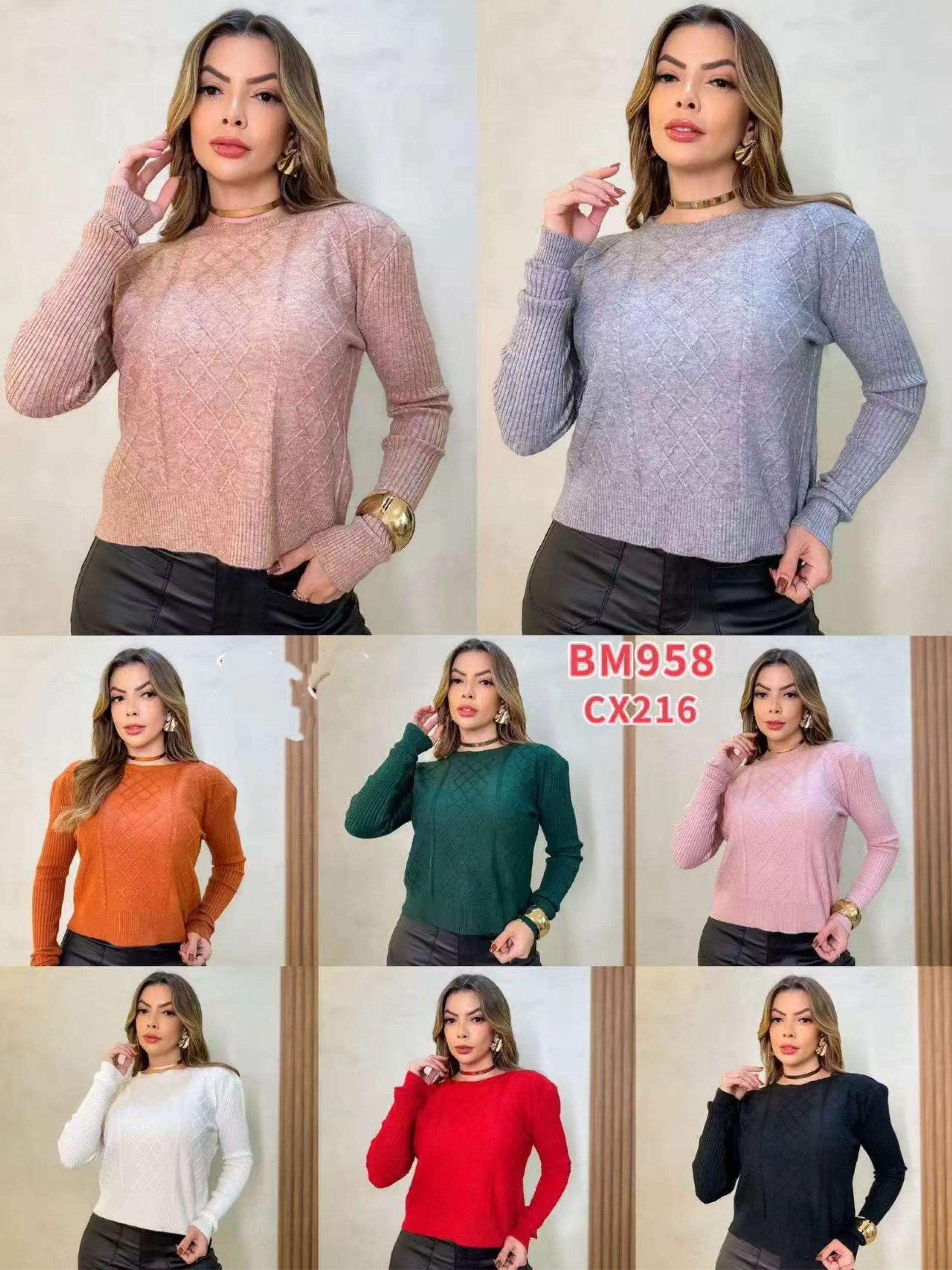 Blusa modal cropped kit-8 # BM-958