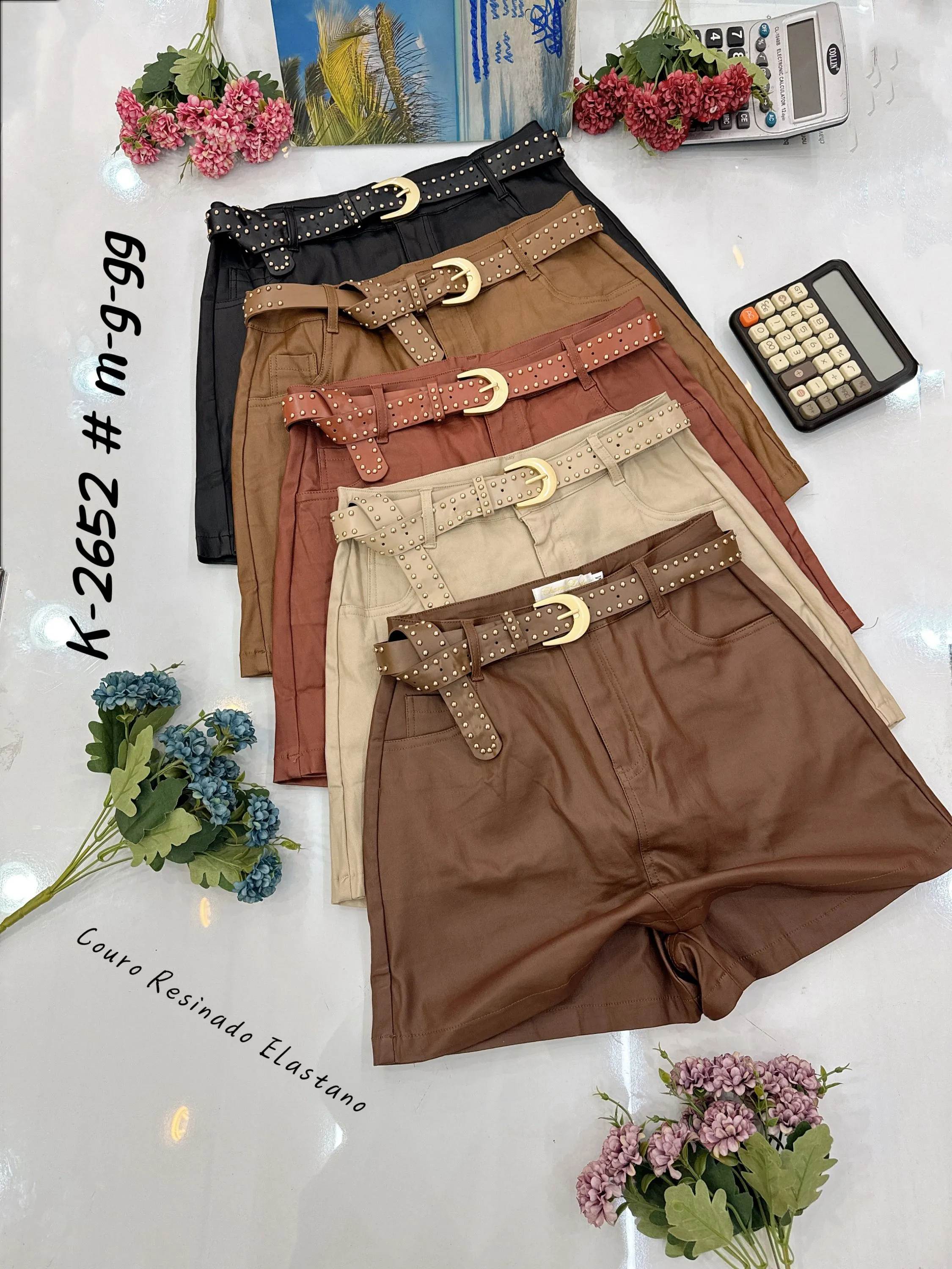 Short saia resinado elastano_k2652