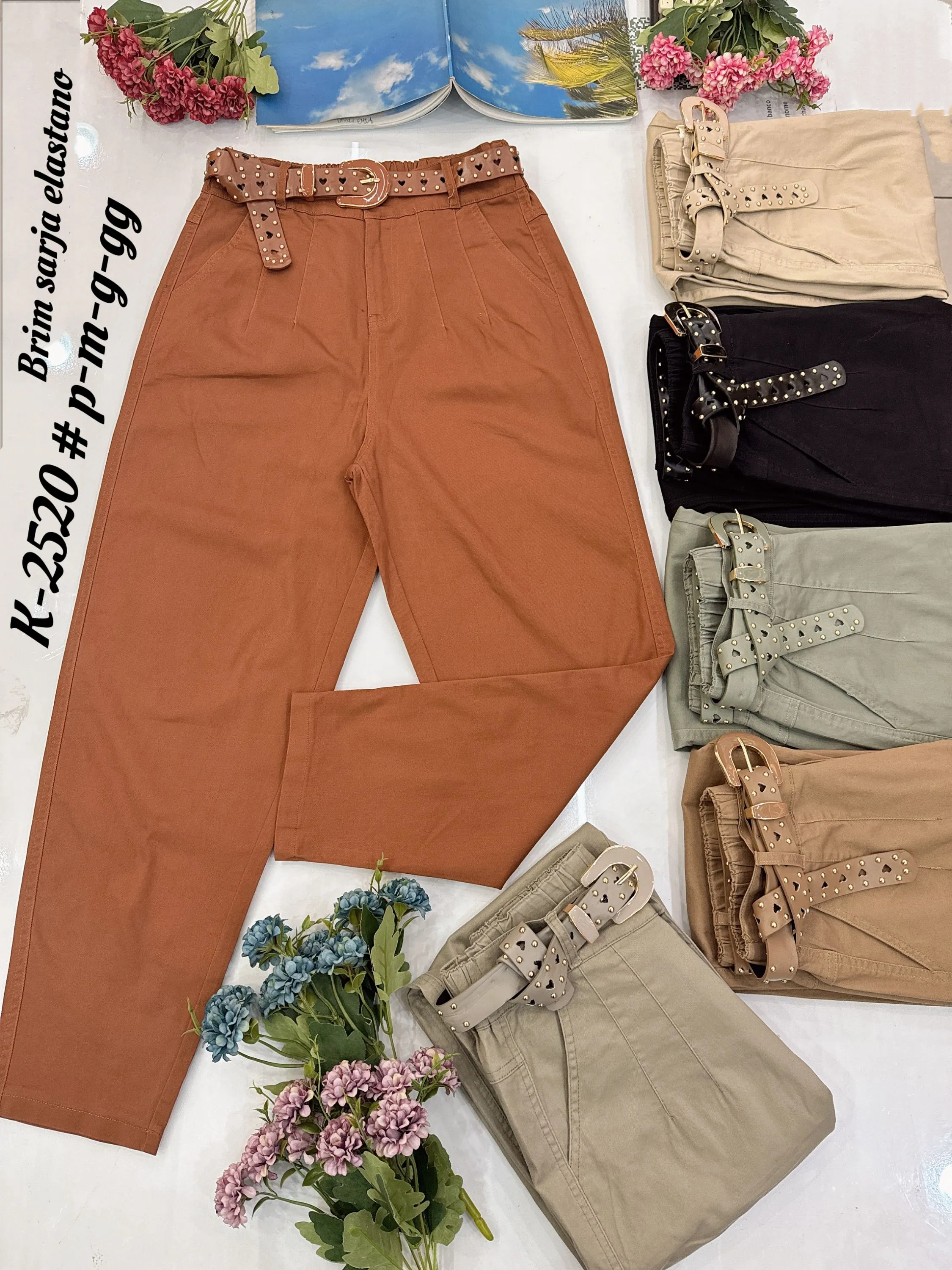 Calça de sarja elastano_K2520