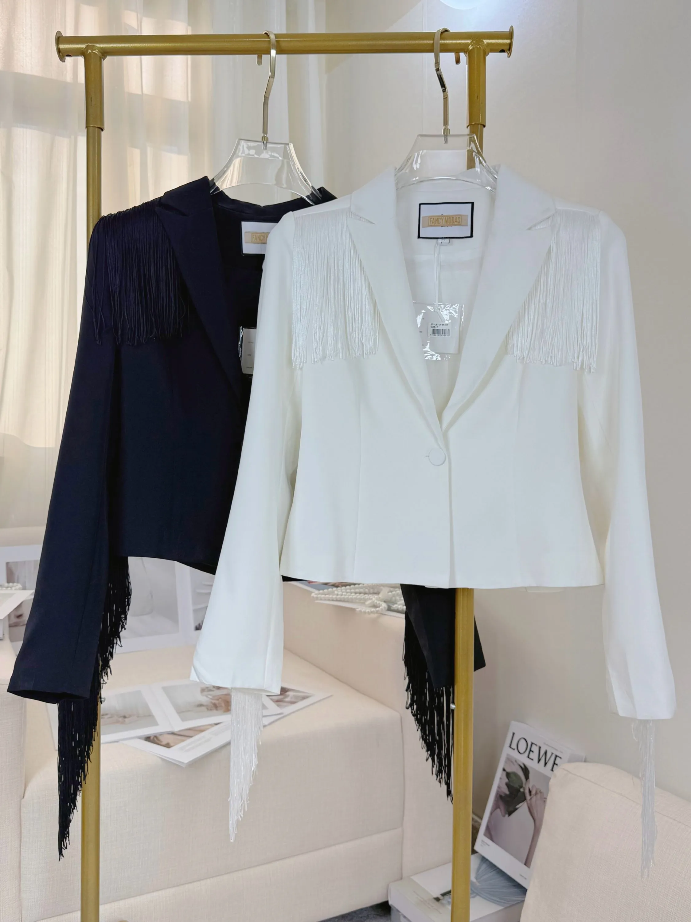 Fancy modas blazer franja