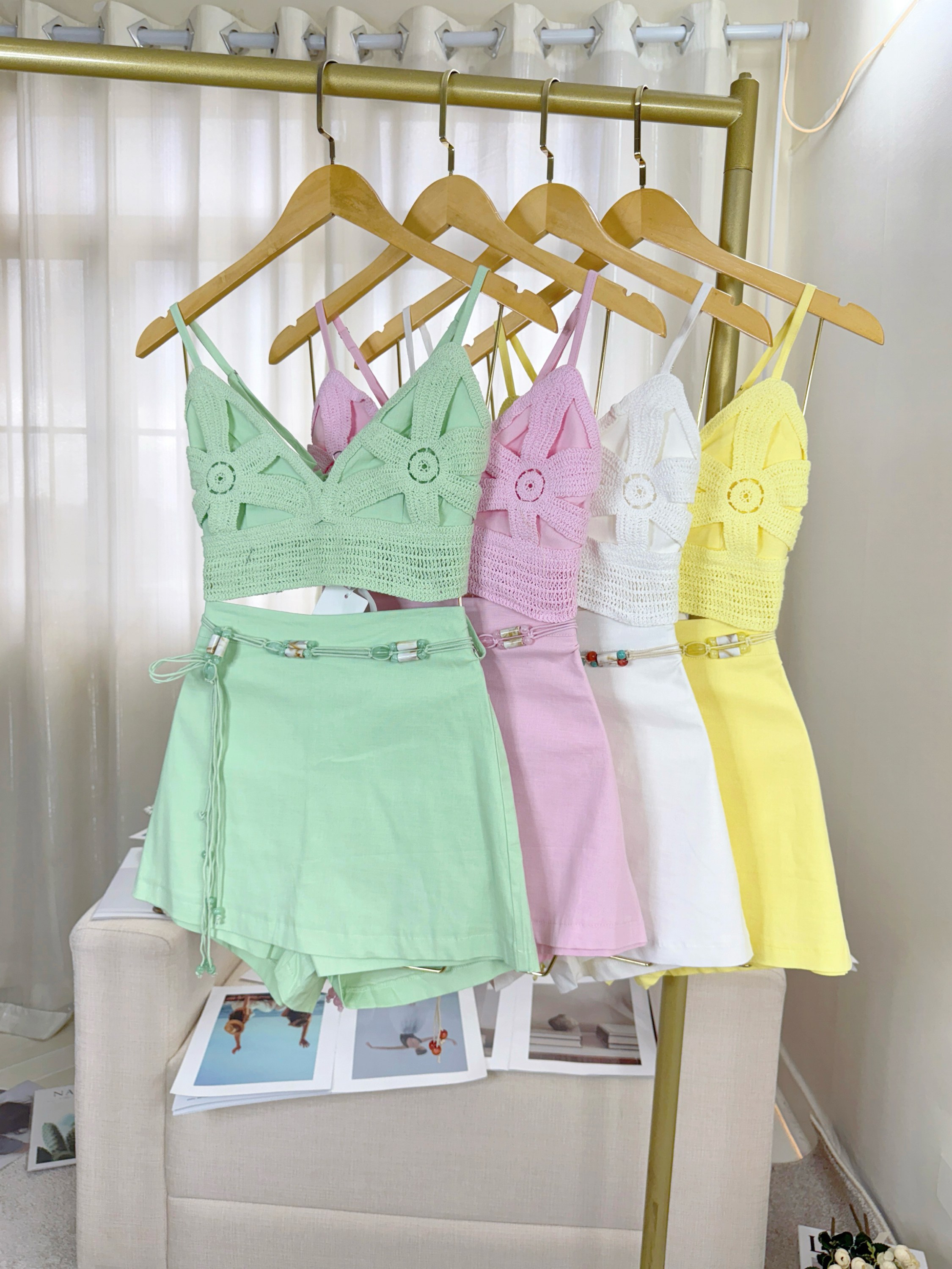 Fancy modas conjunto flor