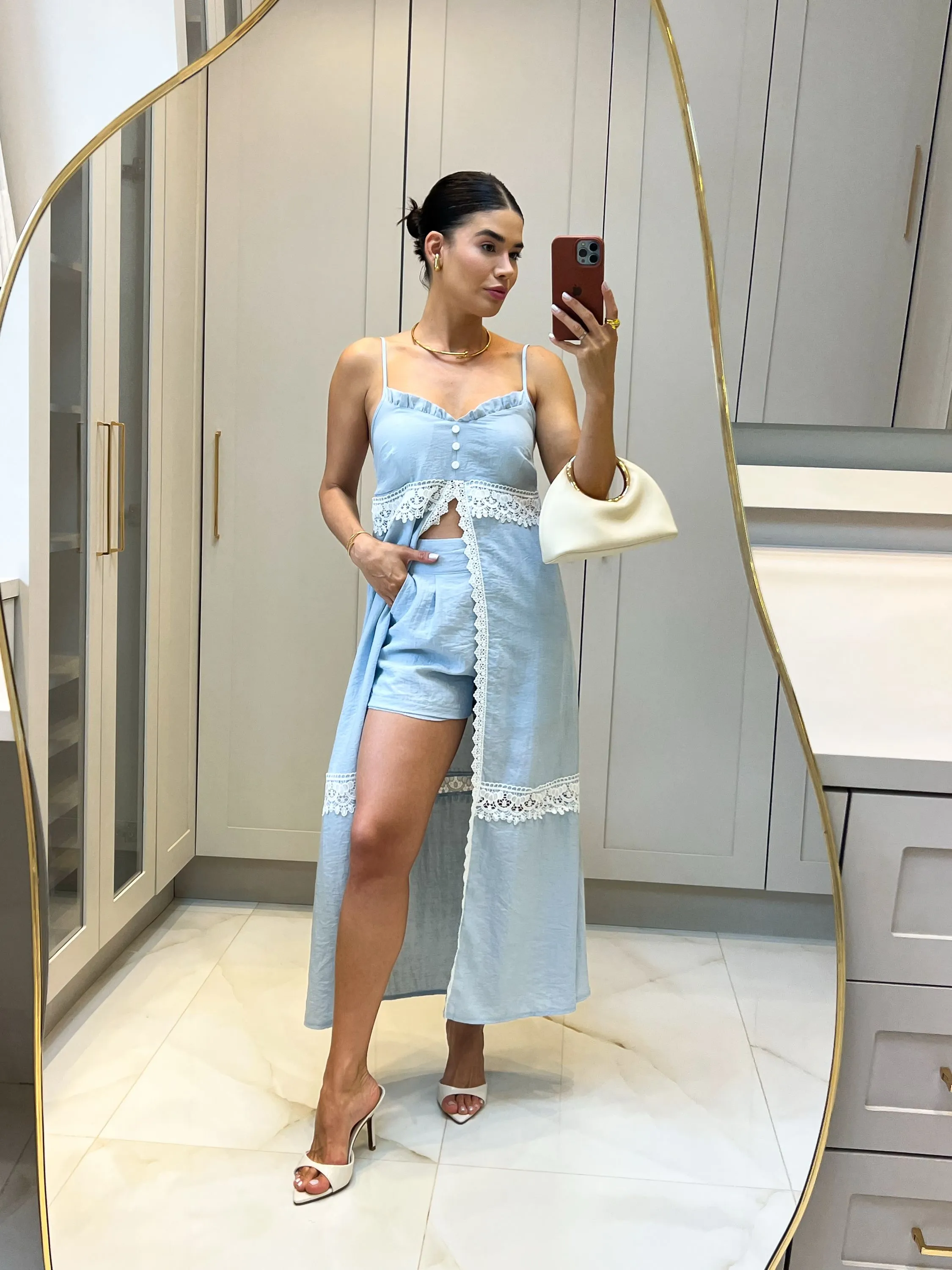 Fancy Modas conjunto bata longo com short