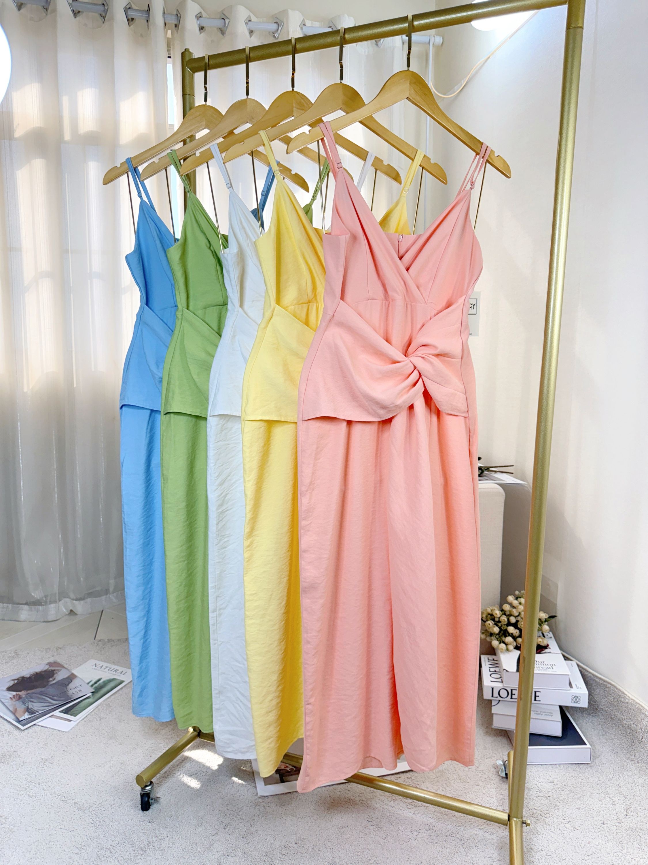 Fancy modas vestido alça com decote