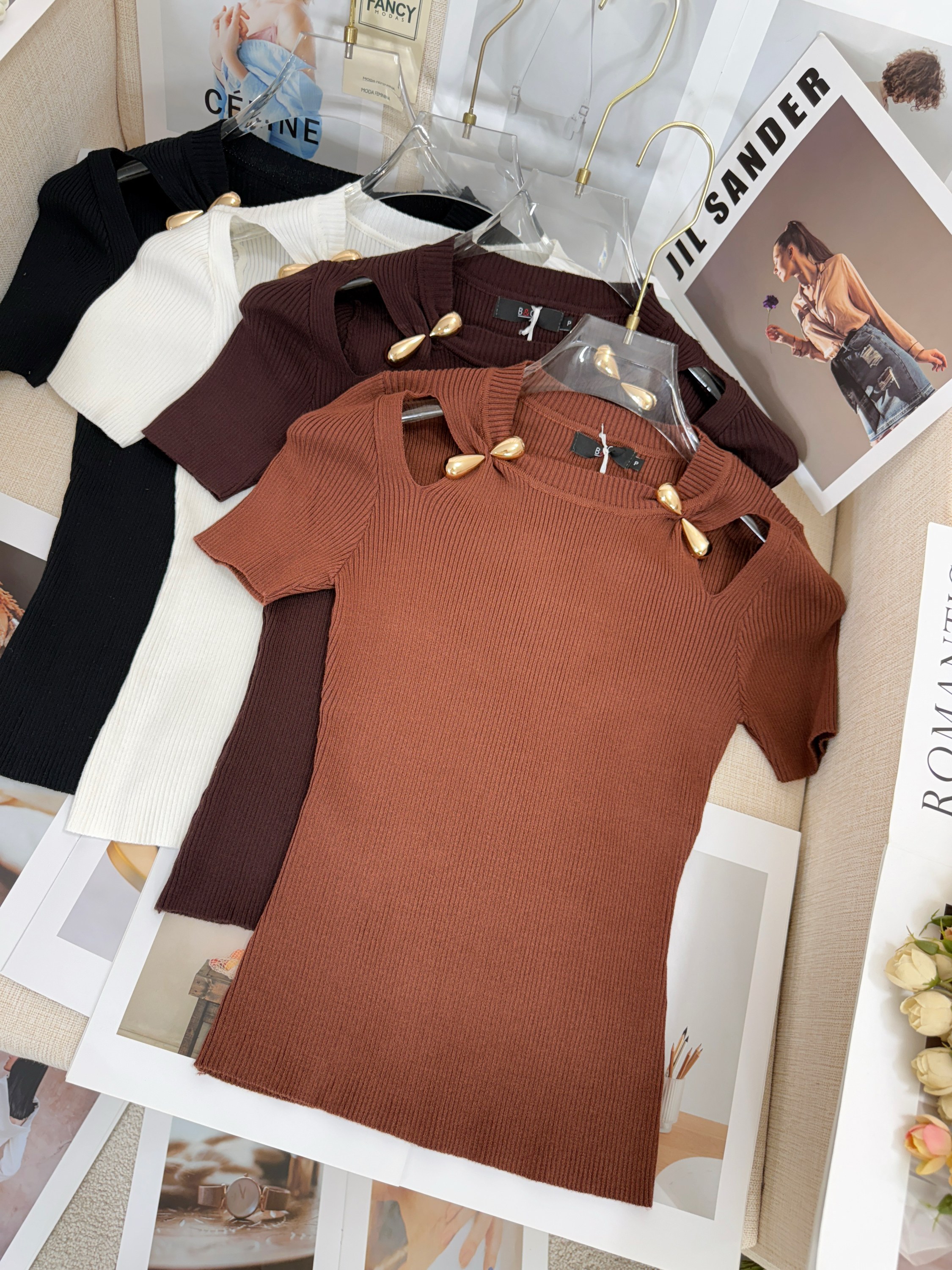 Fancy modas blusa canelado