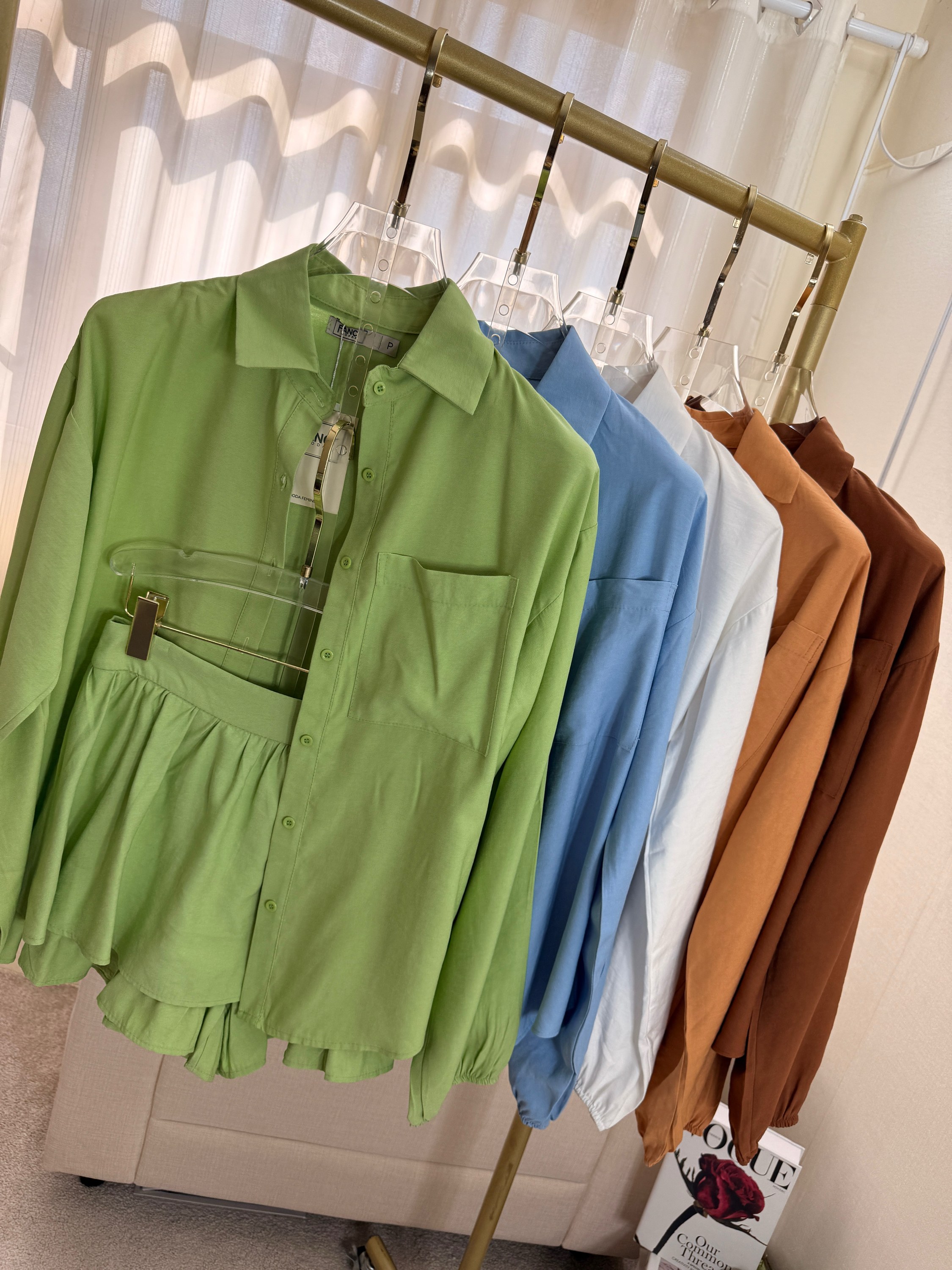 Fancy modas conjunto short saia