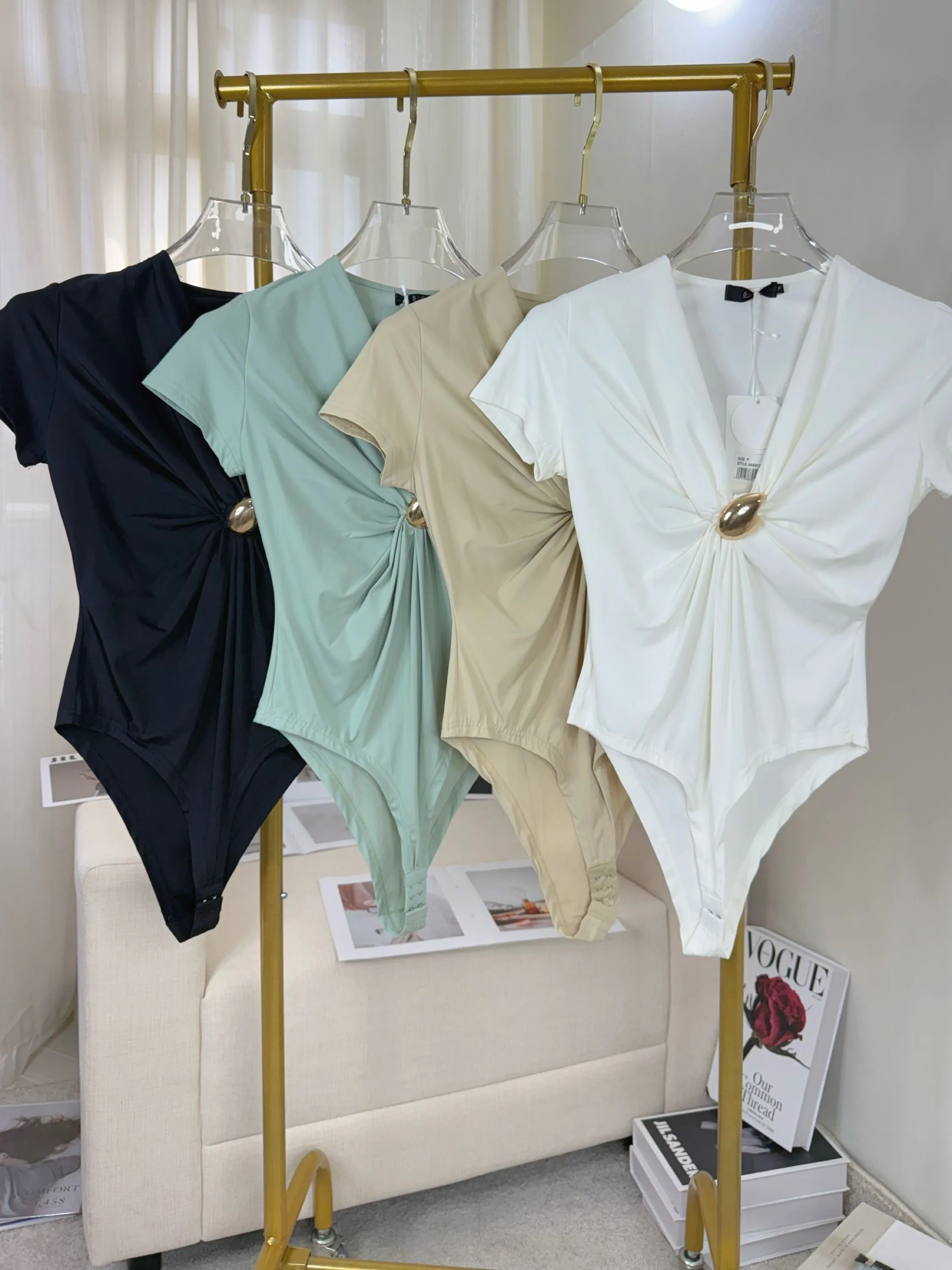 Fancy modas body de manga poliamida