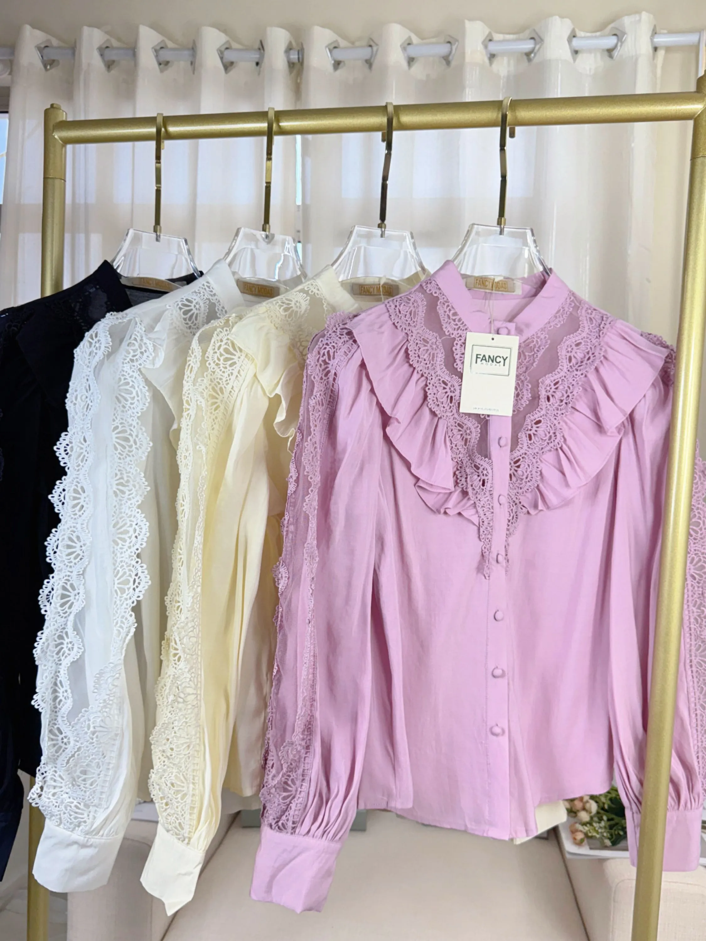 Fancy Modas camisa manga longa