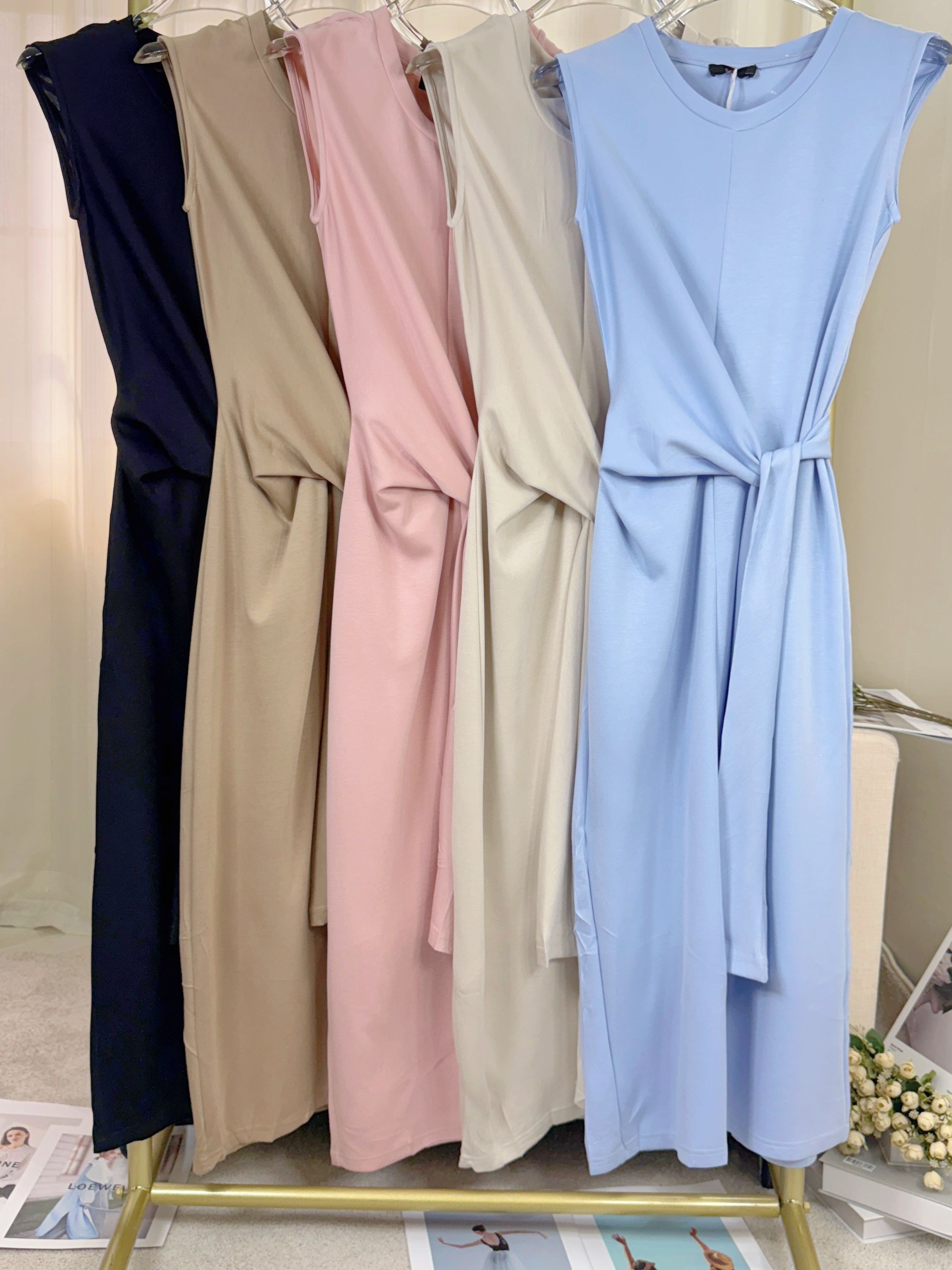 Fancy modas vestido longo nózinho