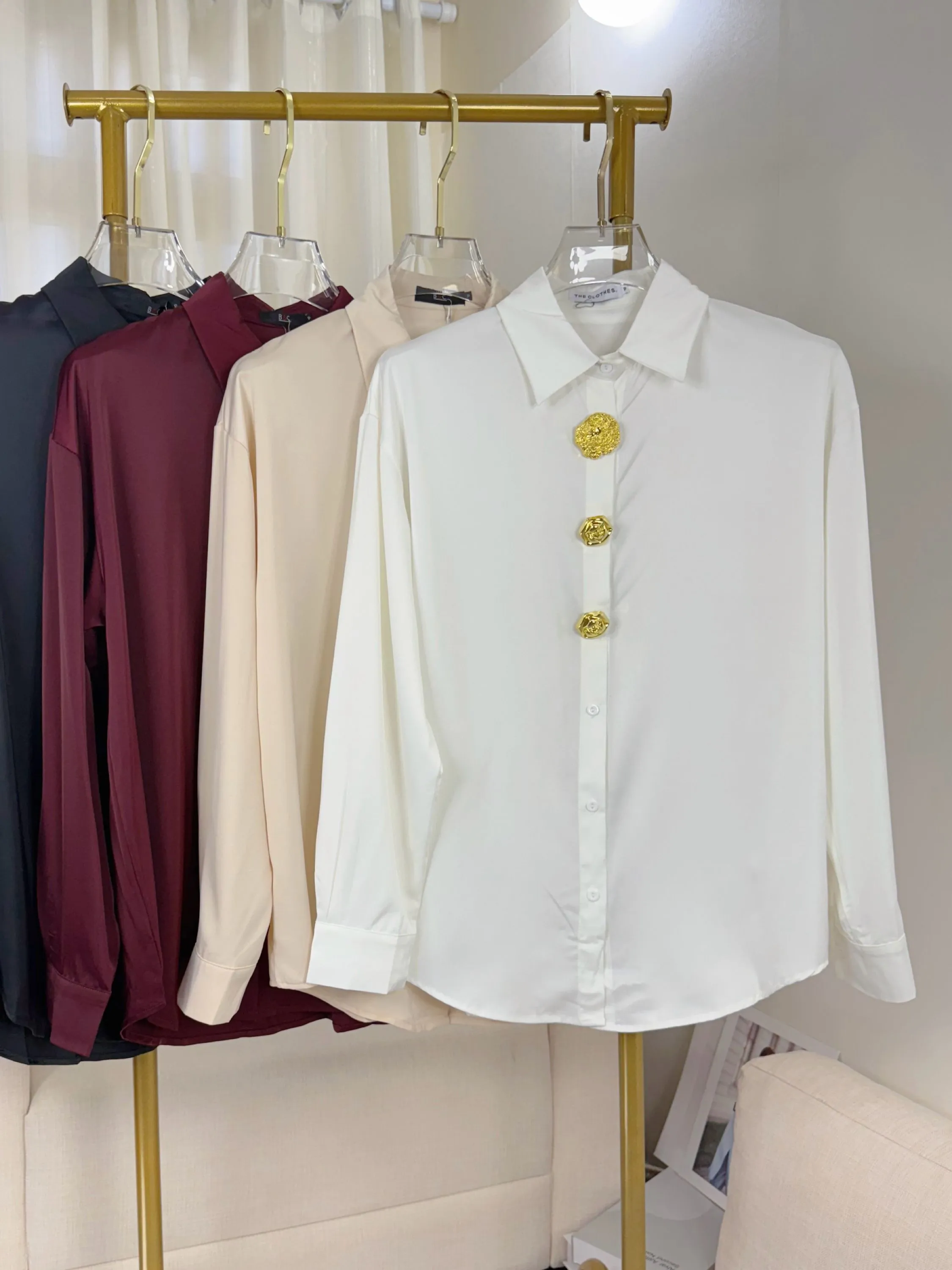 Fancy modas camisa seda