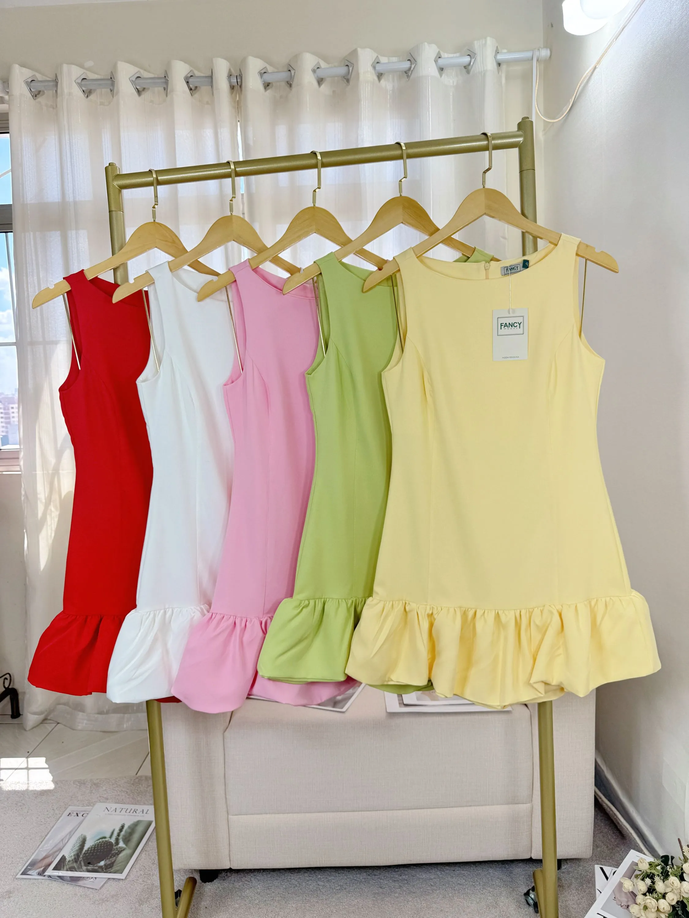 Fancy Modas vestido boneca babado