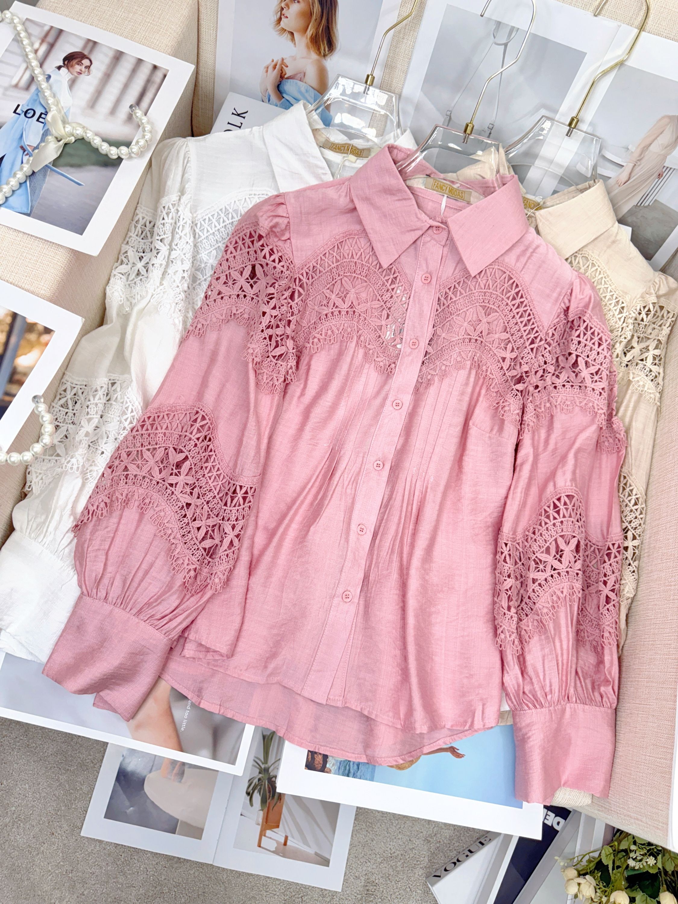 Fancy modas camisa renda