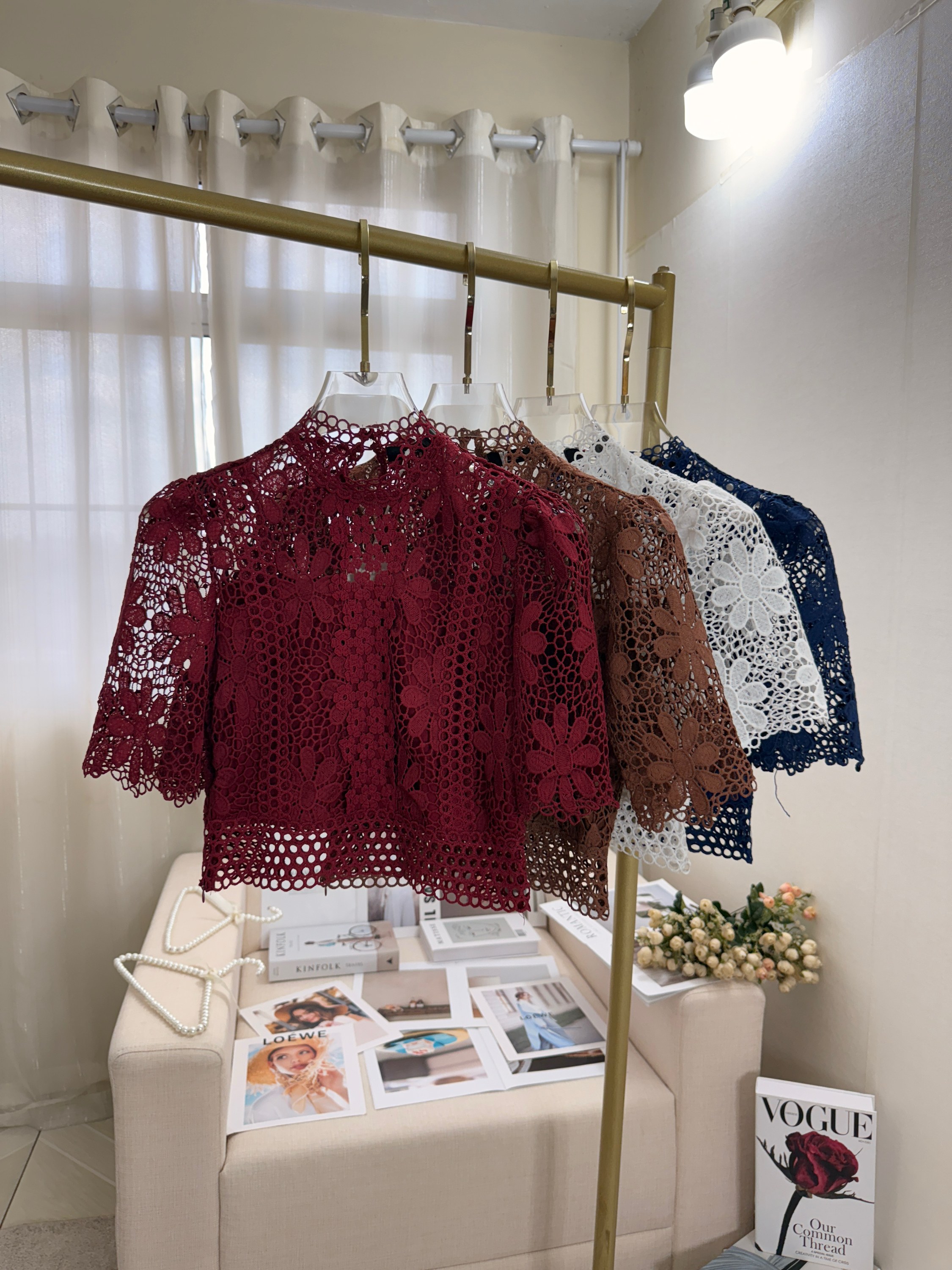 Fancy Modas cropd guippir