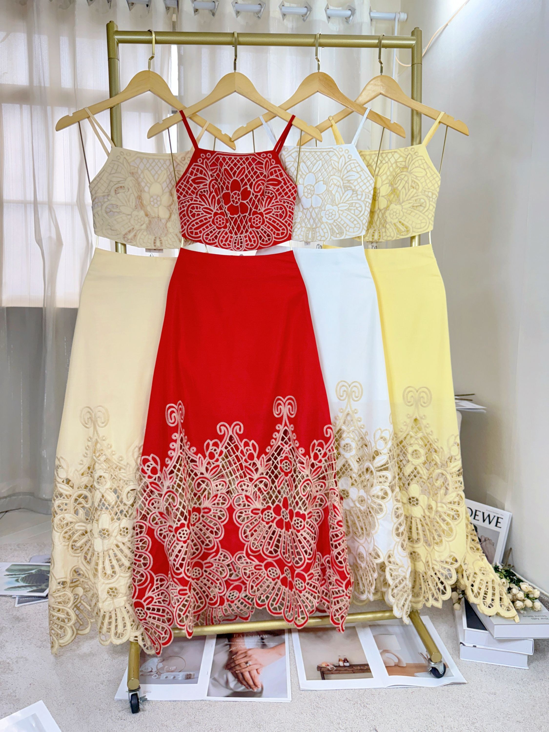 Fancy modas conjunto bordado