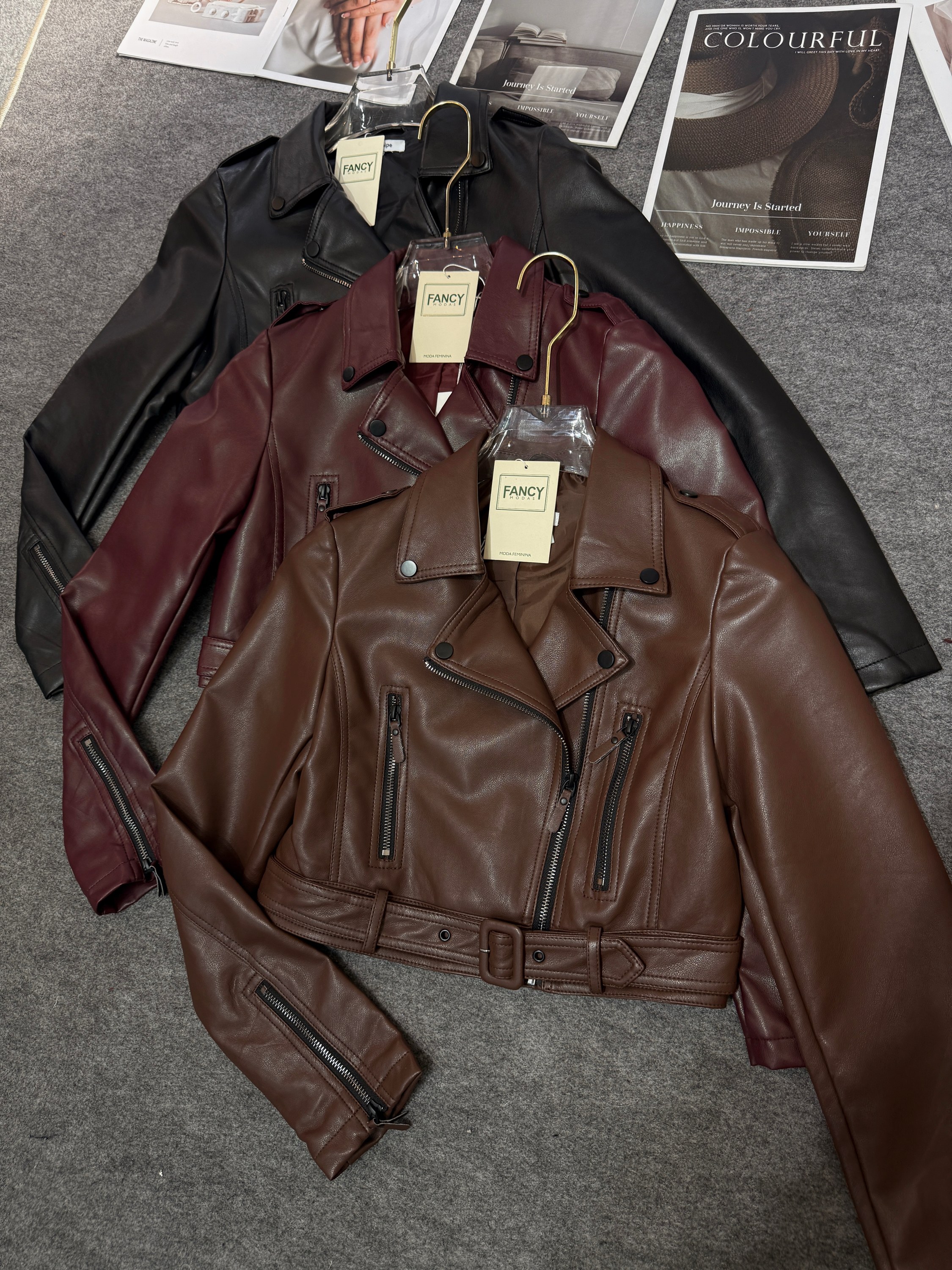 Fancy Modas Jaqueta couro 021