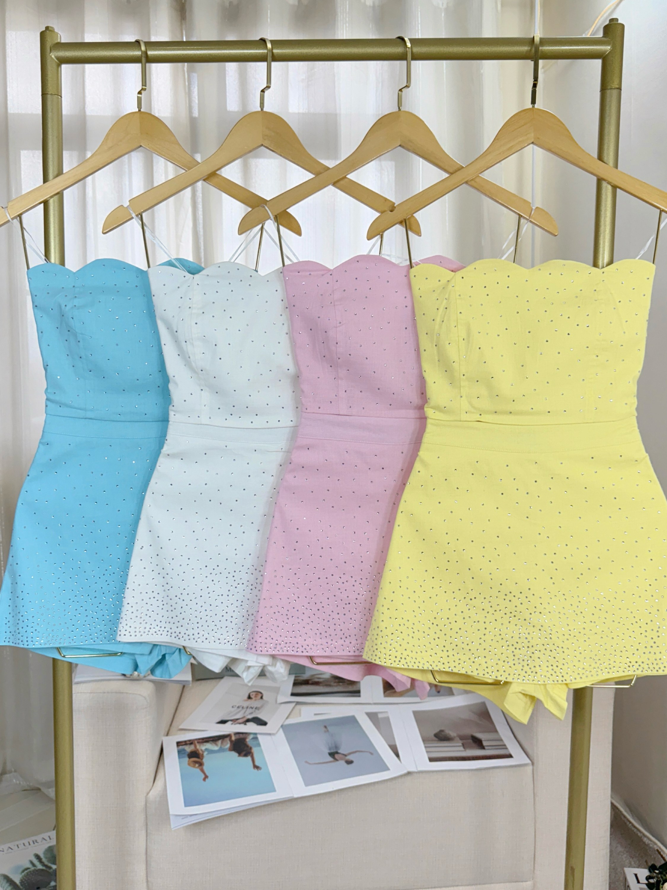 Fancy modas conjunto brilho