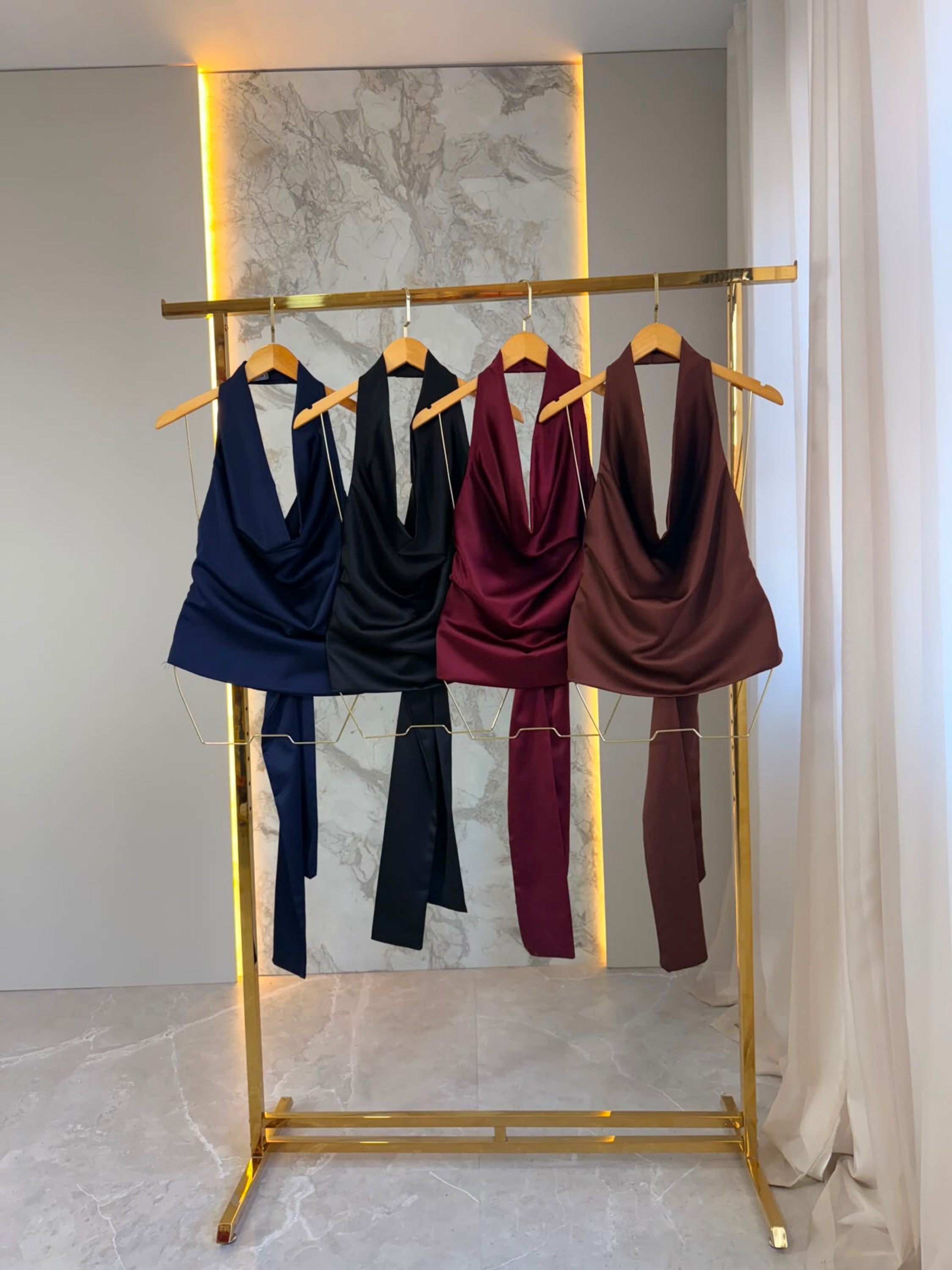 Fancy modas blusa acetinada