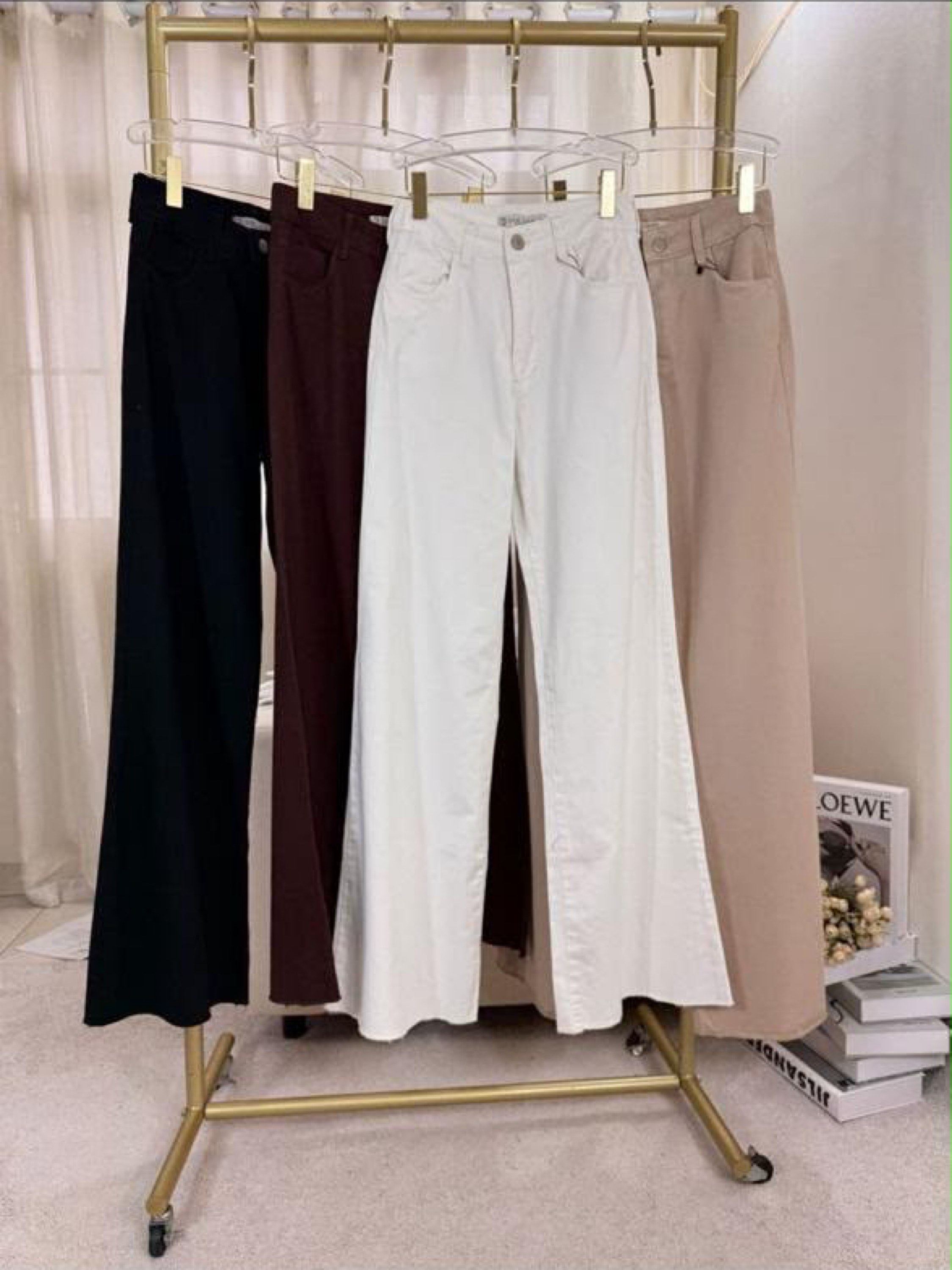Fancy modas calça sarja