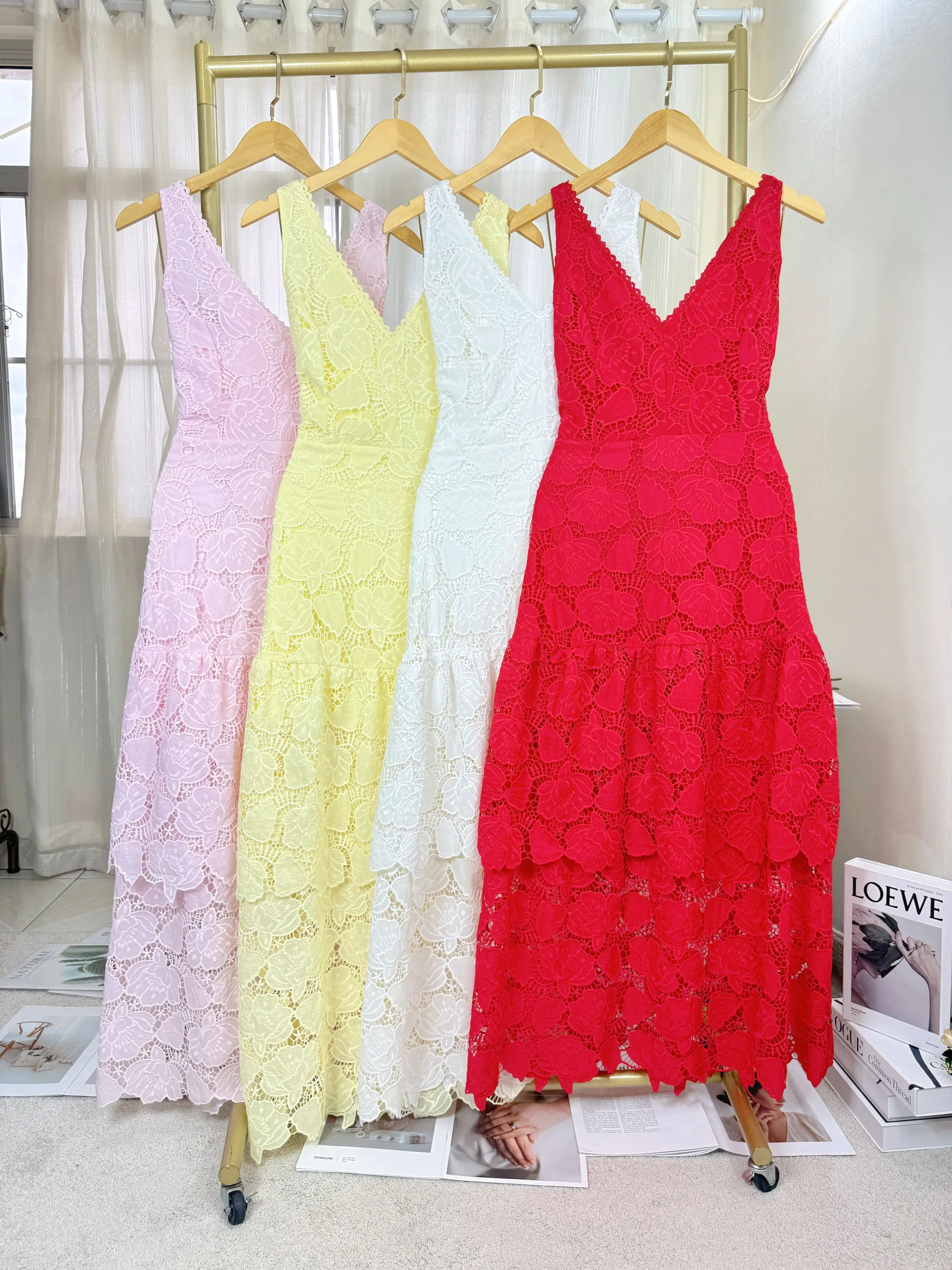 Fancy Modas vestido renda decote