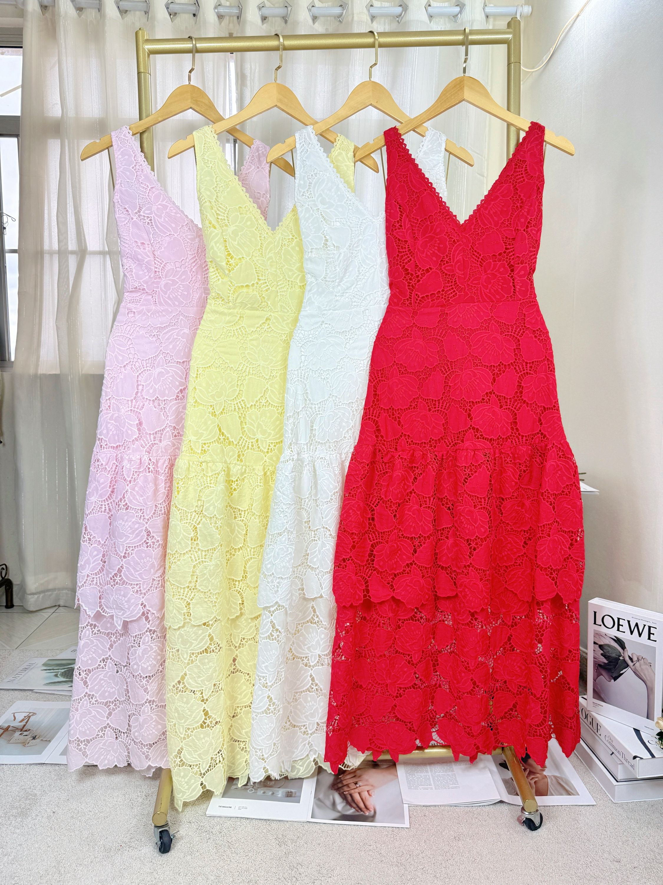 Fancy Modas vestido renda decote