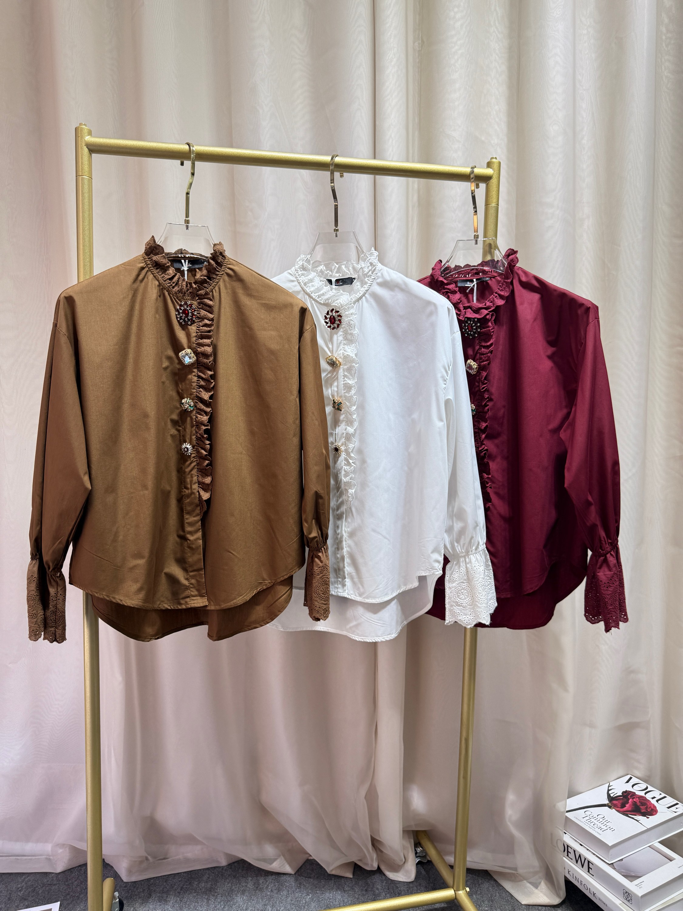 Fancy Modas Cemisa botões