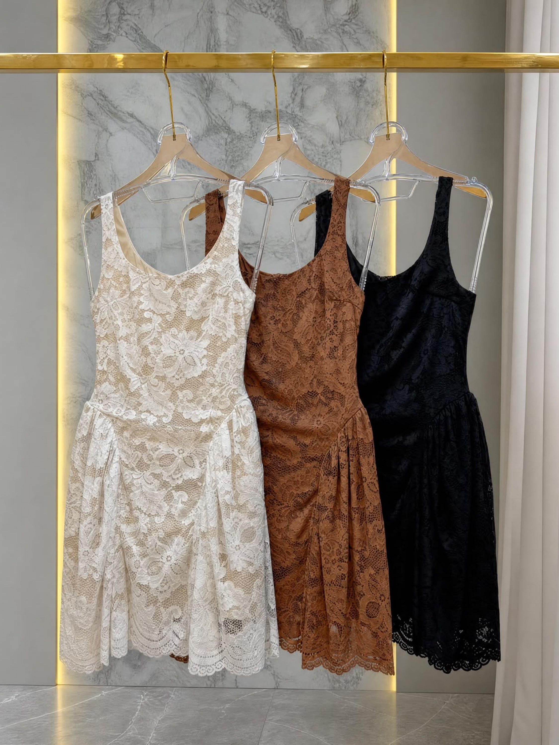 Fancy modas vestido renda curto