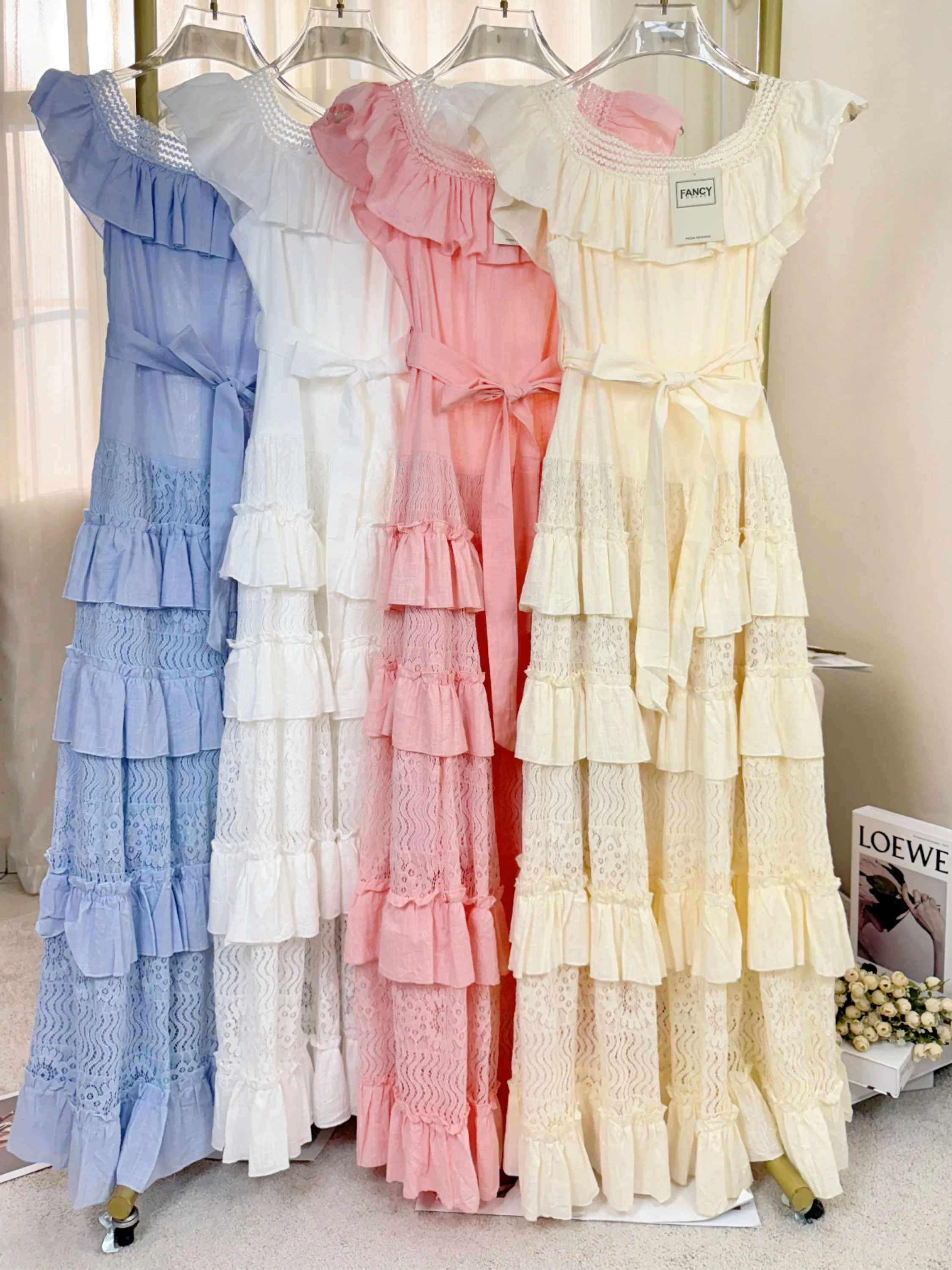 Fancy modas vestido babado