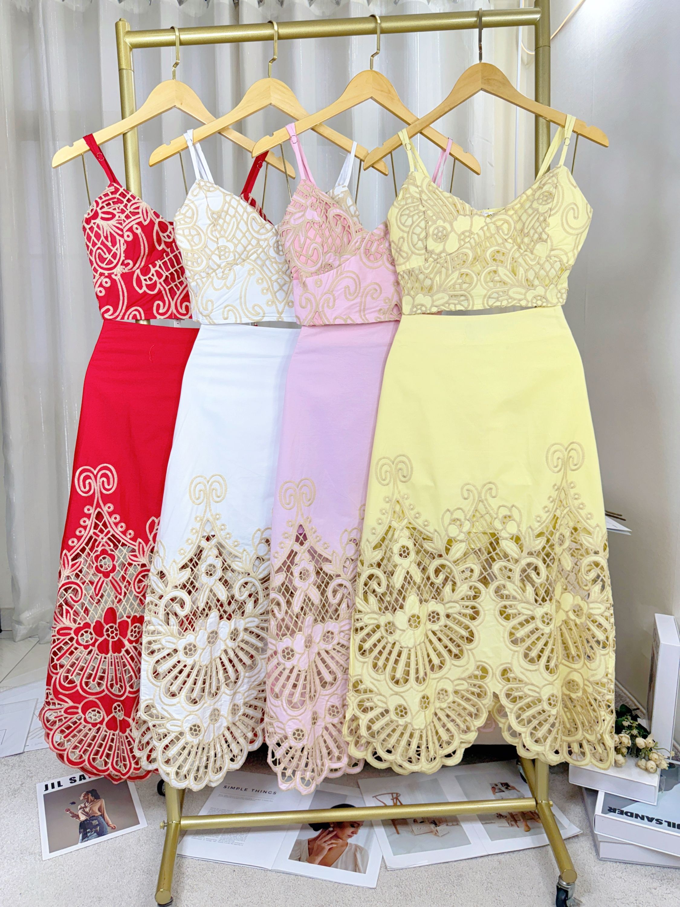 Fancy modas conjunto bordado