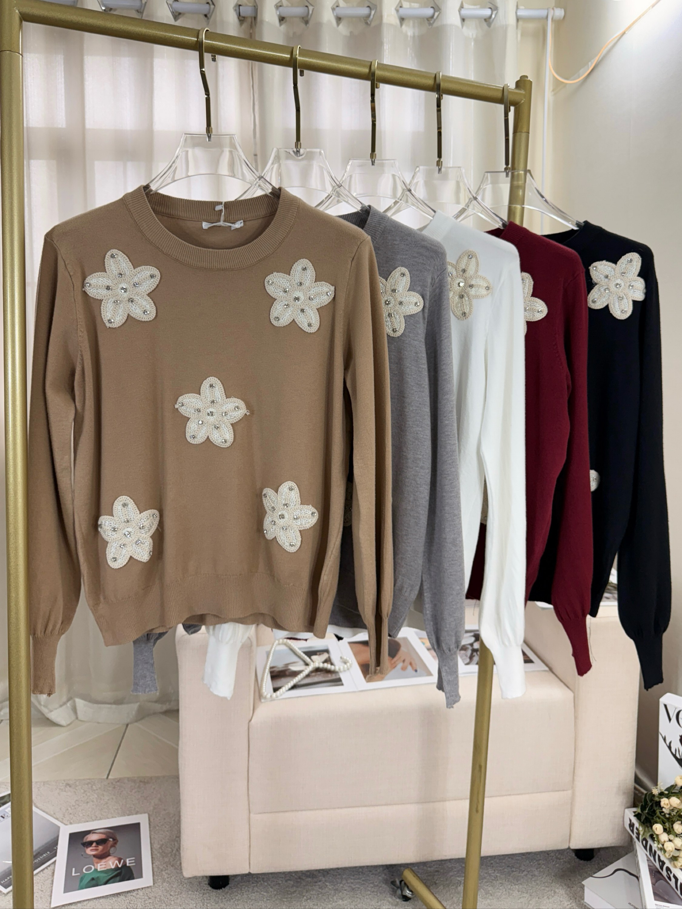 Fancy modas moletinho flor strass