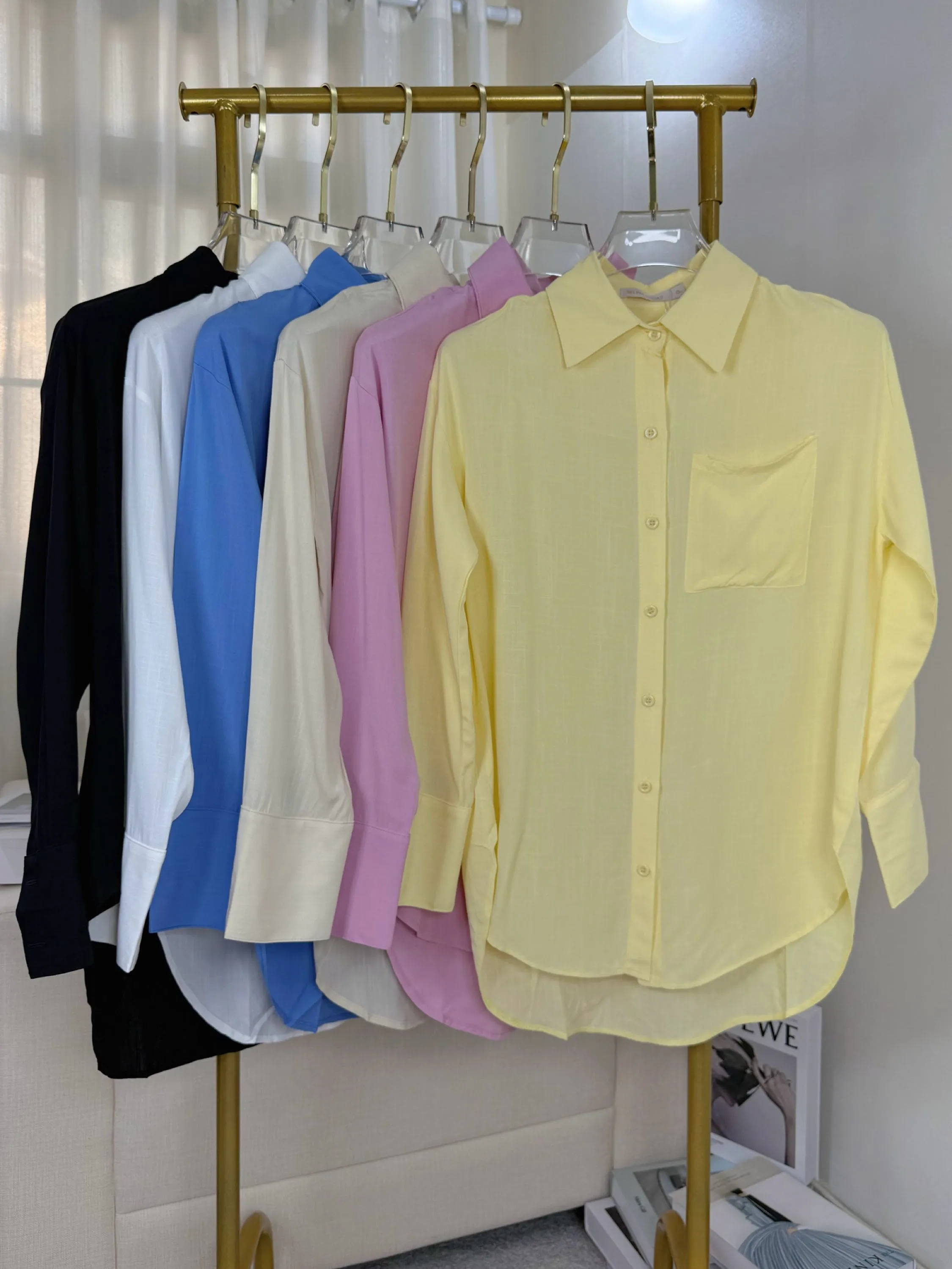 Fancy Modas Camisa linho com bolso