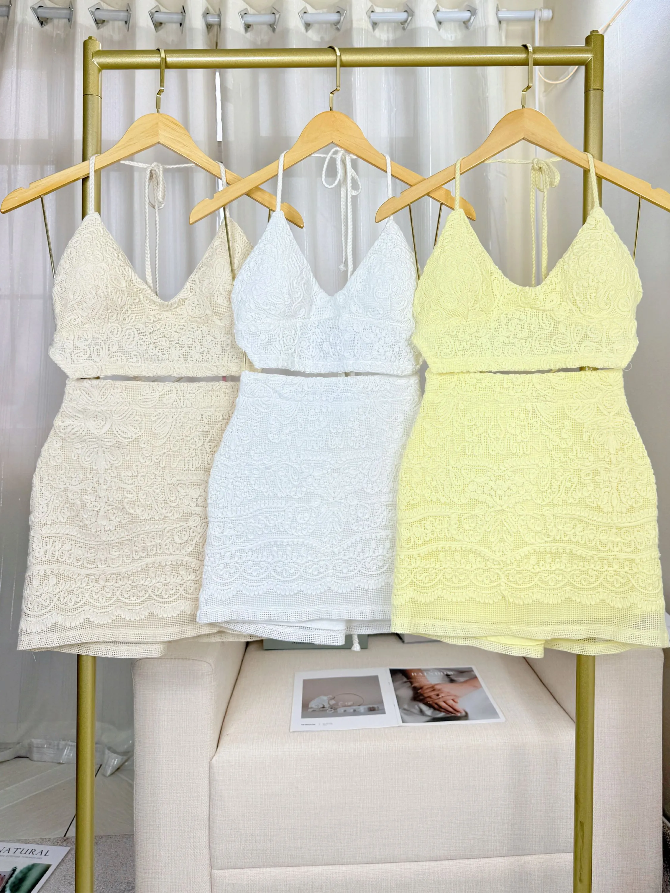 Fancy modas conjunto renda