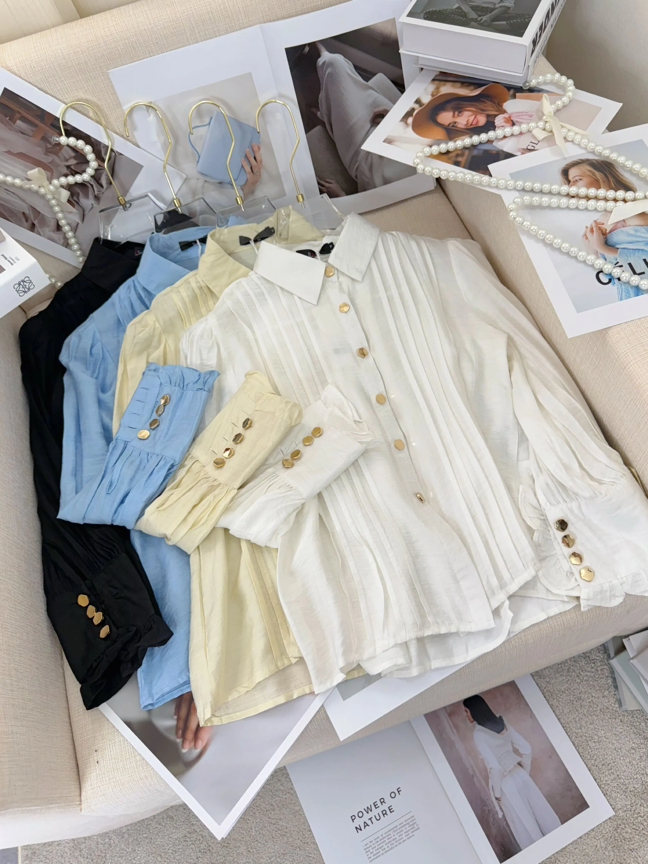 Fancy modas camisa crepe