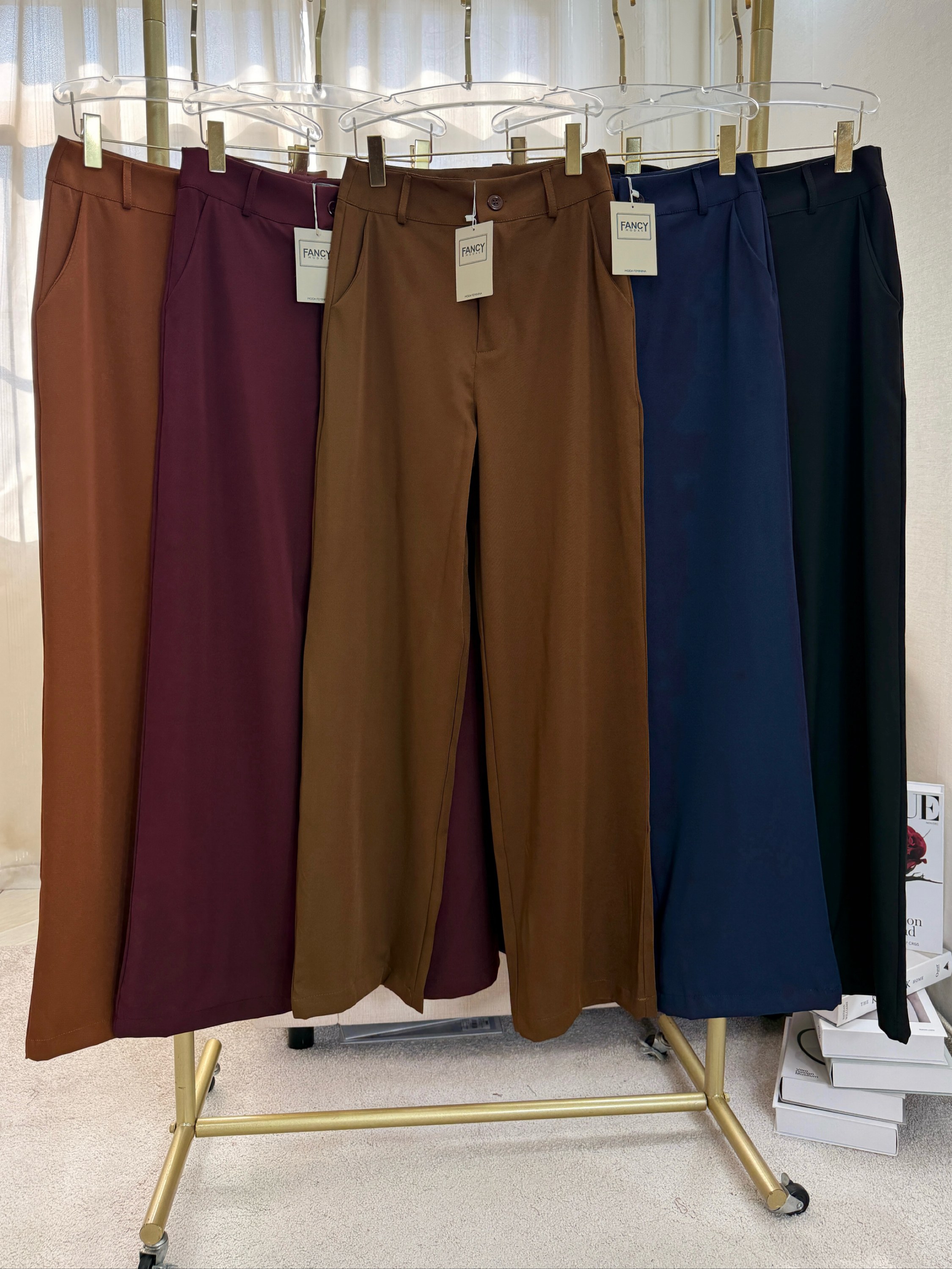 Fancy Modas calça alfaiataria