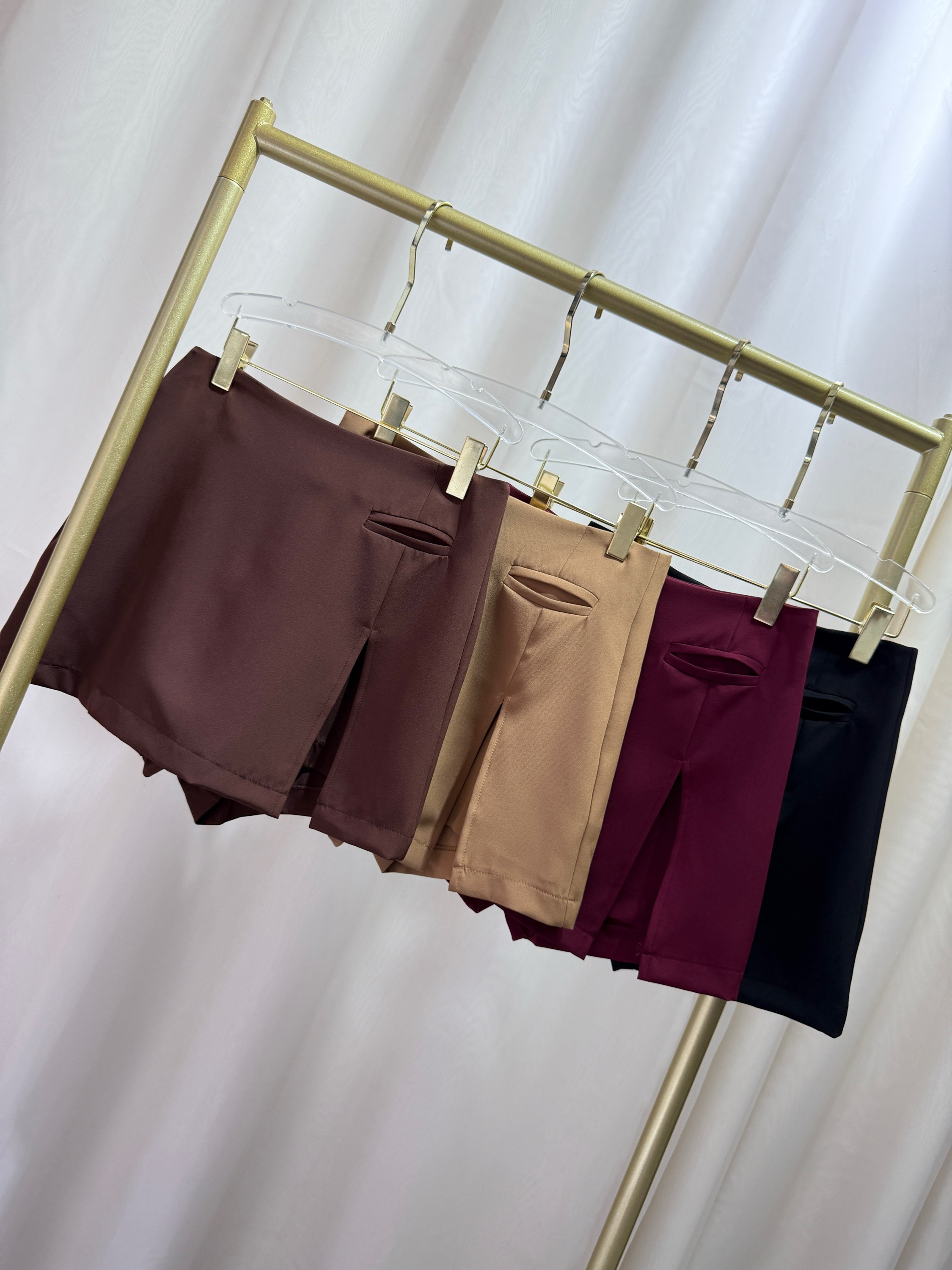 Fancy Modas saia alfaiataria