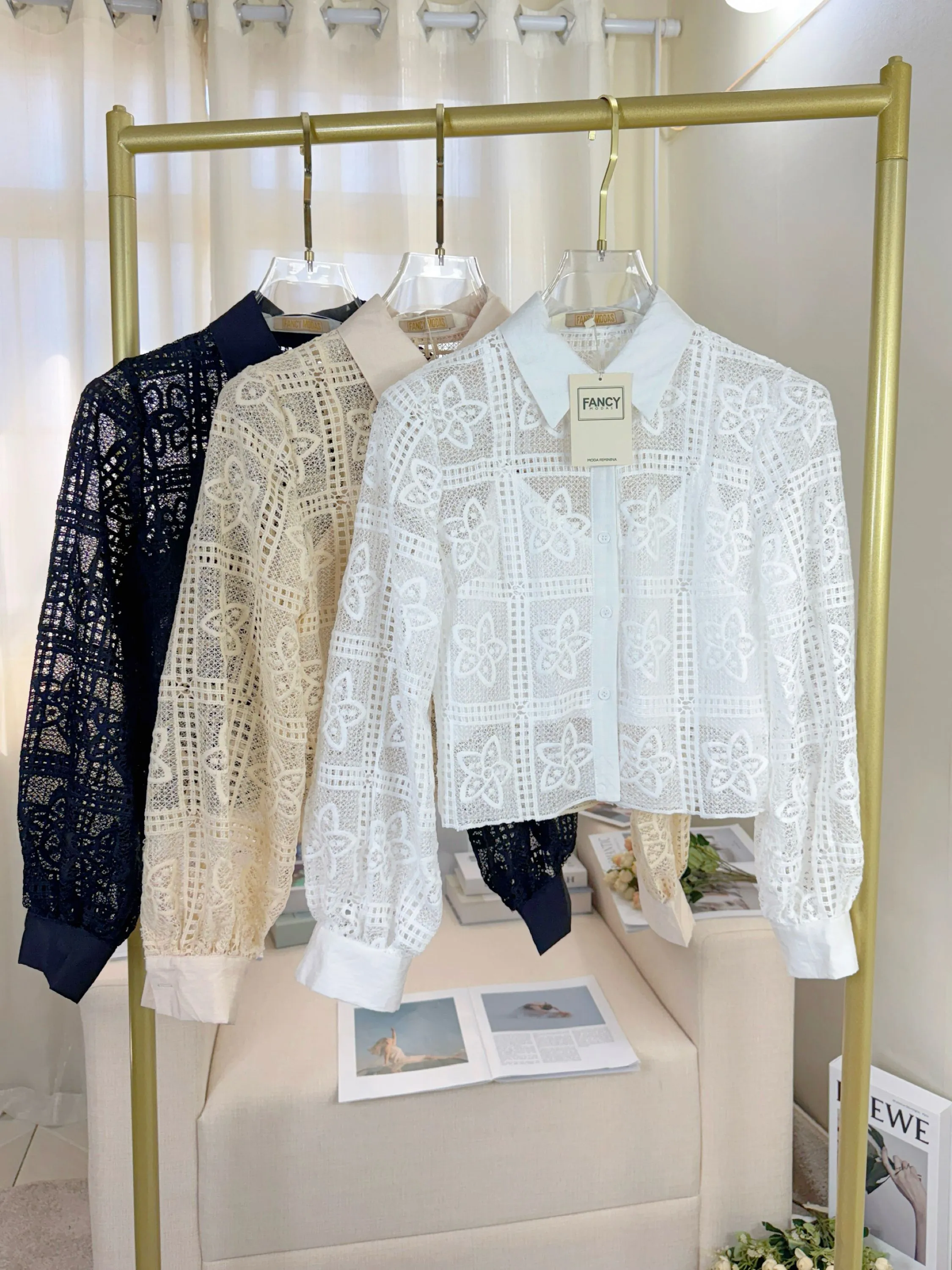 Fancy modas camisa cropped