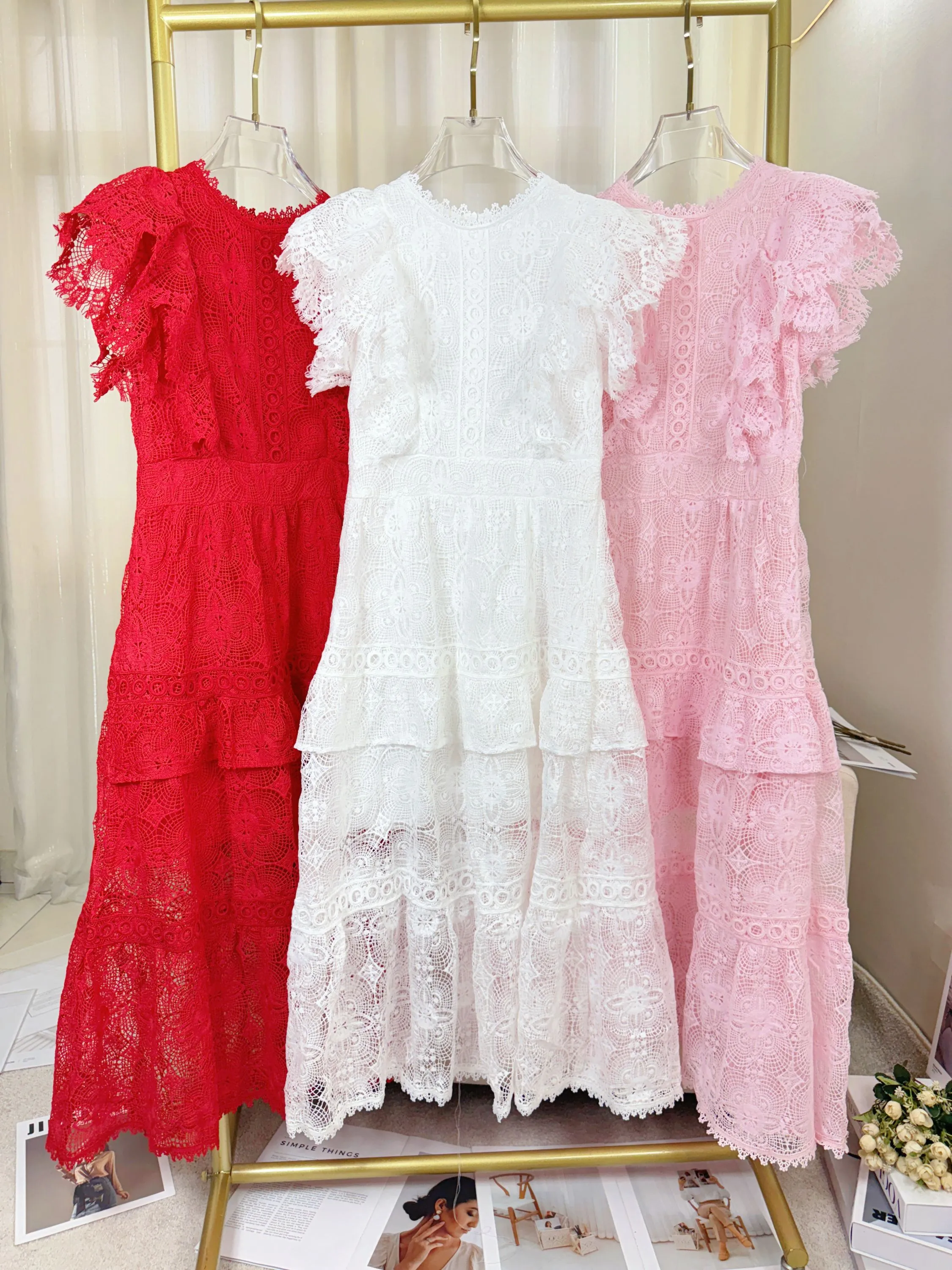Fancy modas vestido guipir