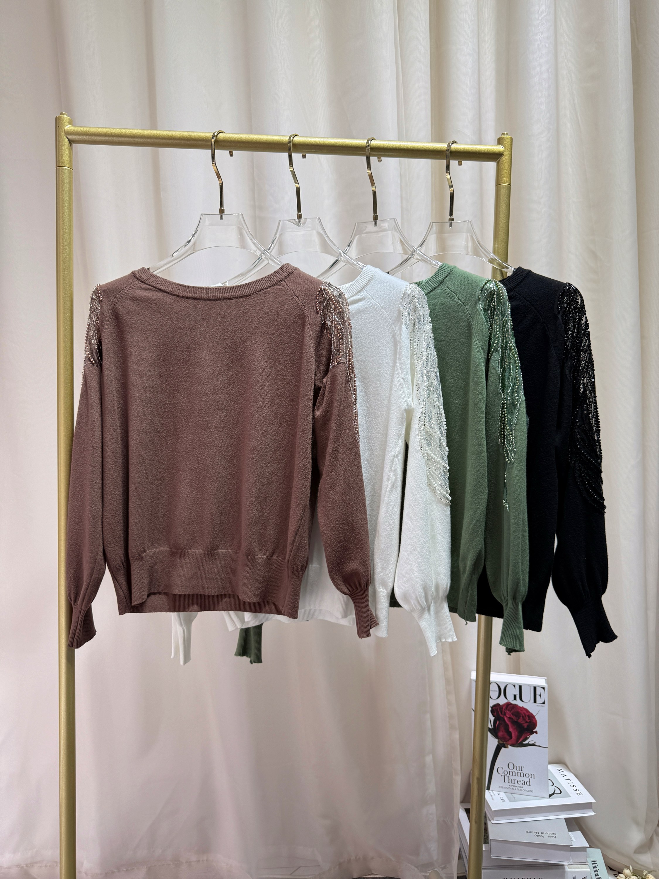 Fancy modas manga longa modal