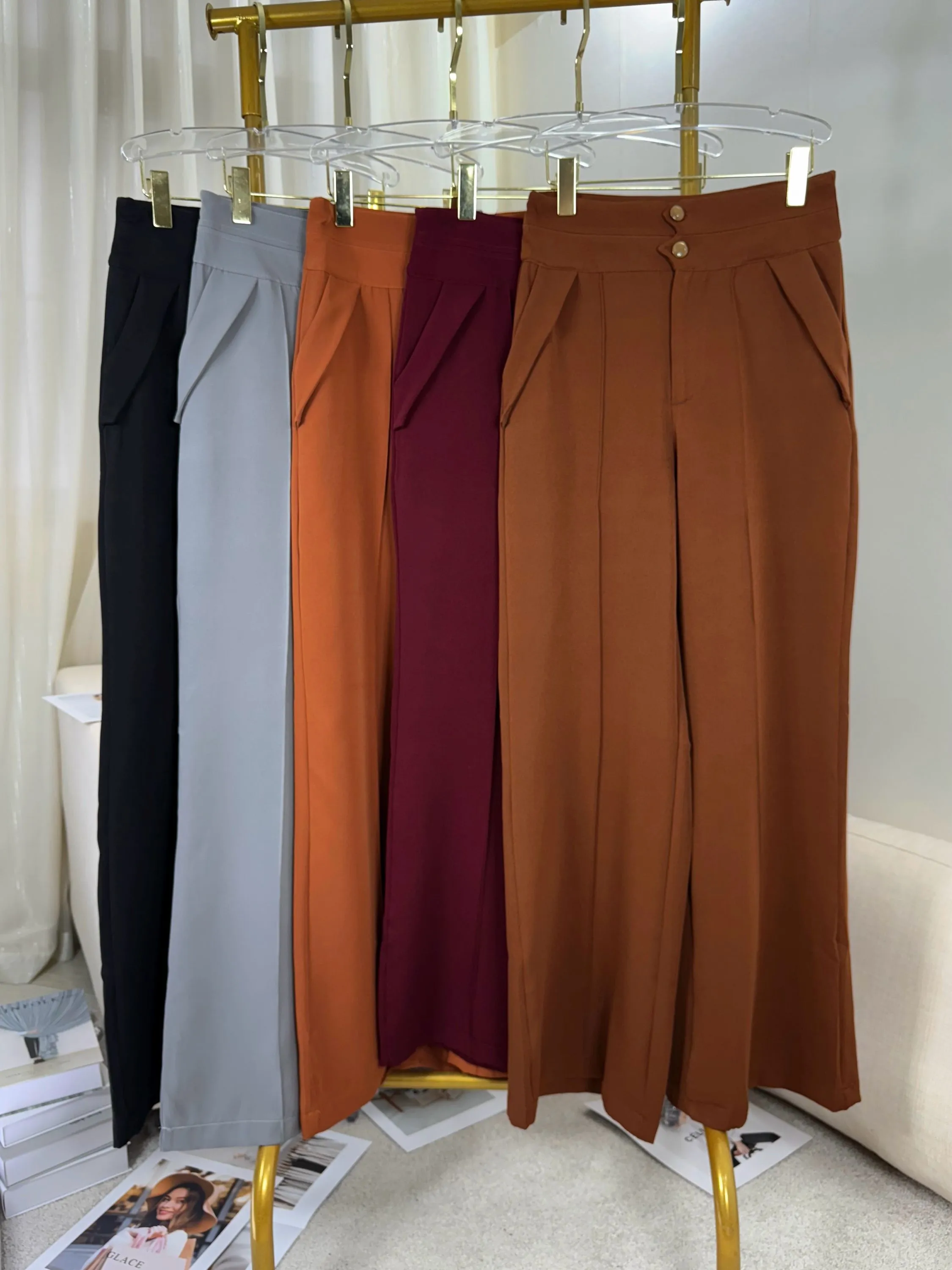 Fancy Modas calça alfaiataria