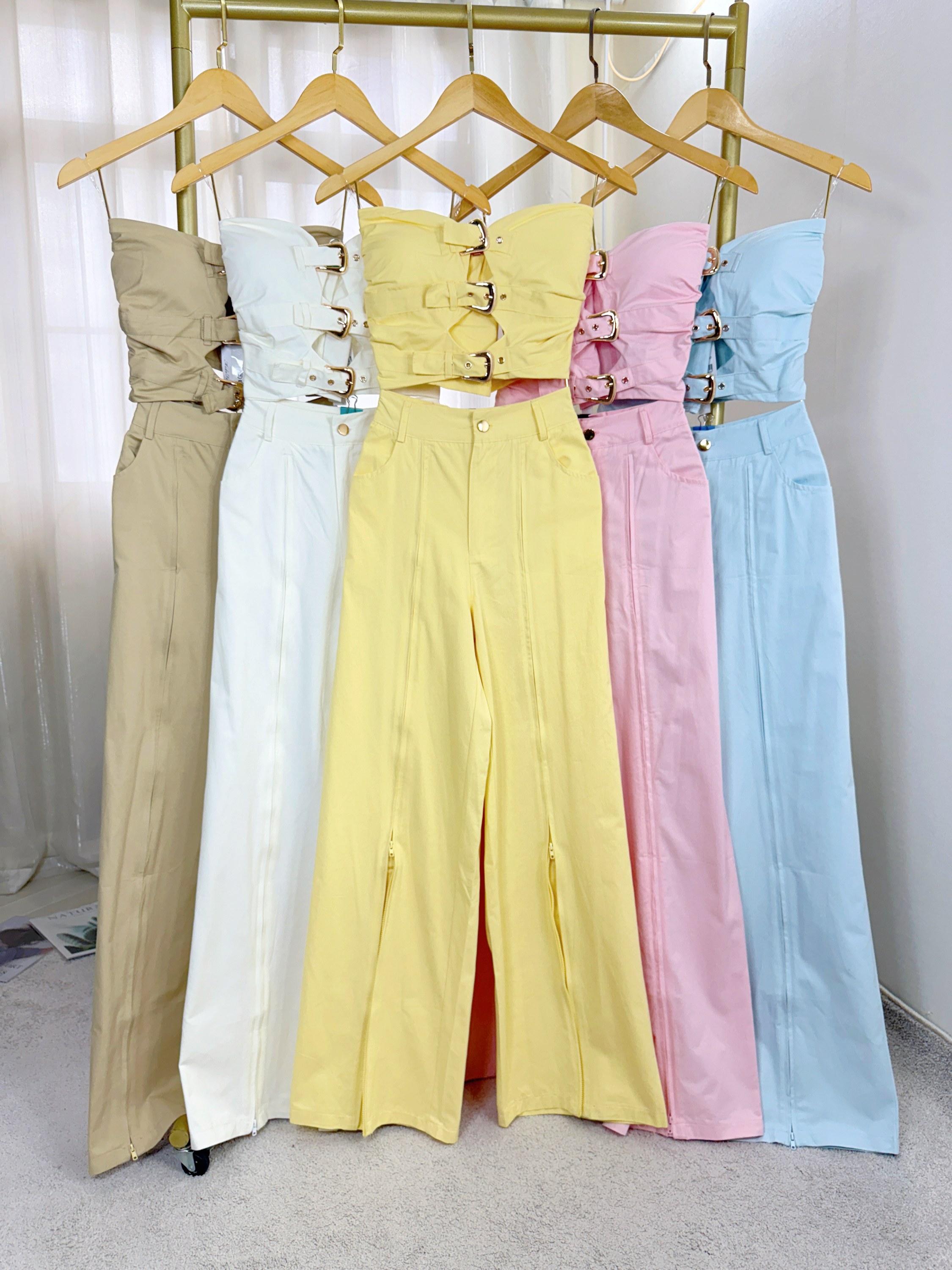 Fancy modas conjunto fivela